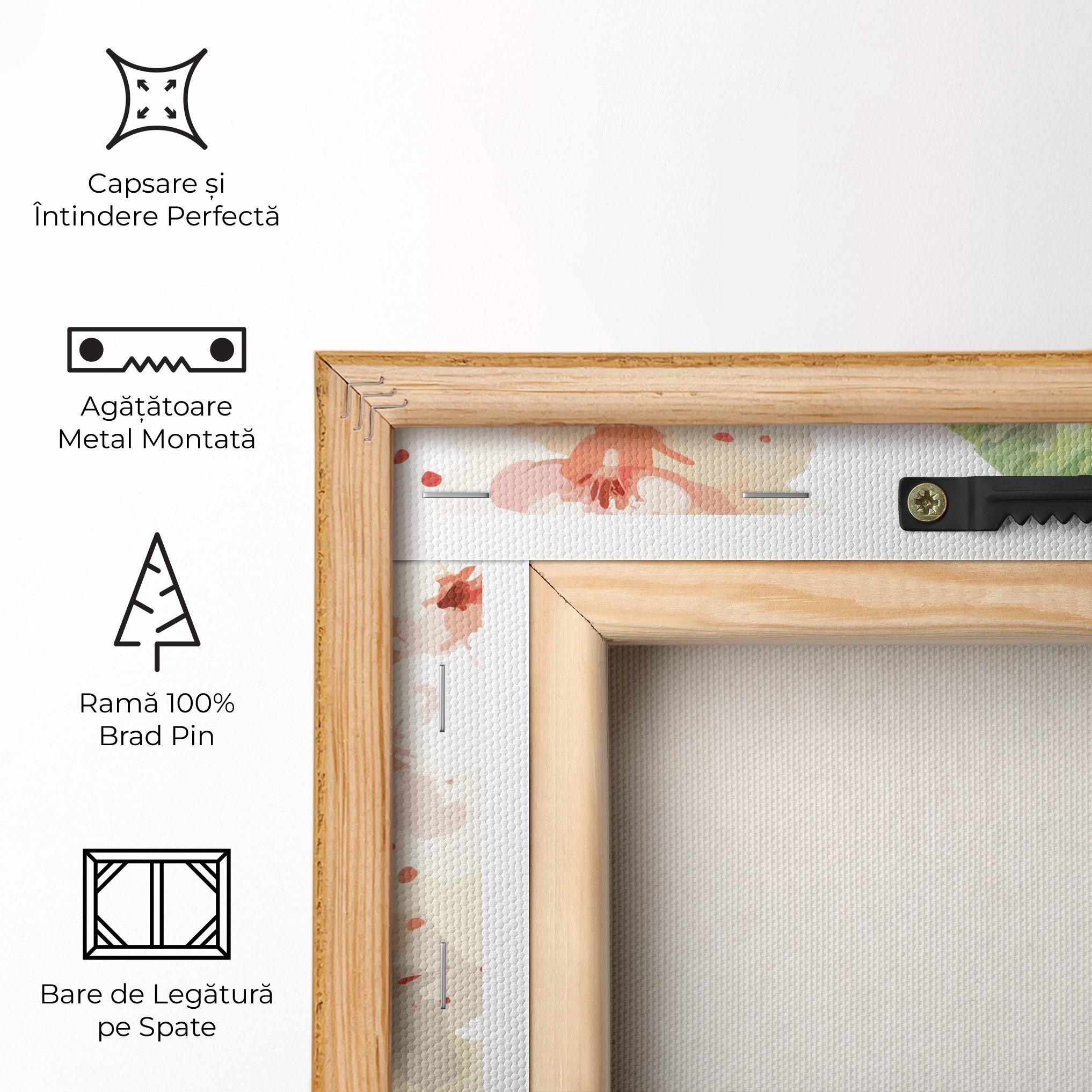 Tablou Canvas Pretty Green Parrot mockup 5