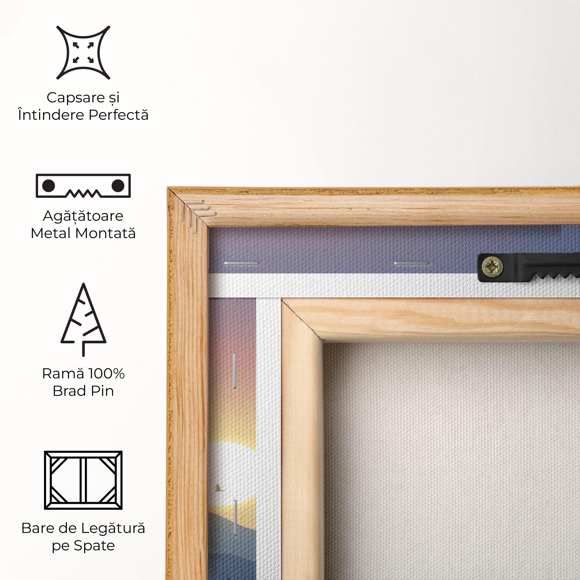 Tablou Canvas Sunset Birds View mockup 5