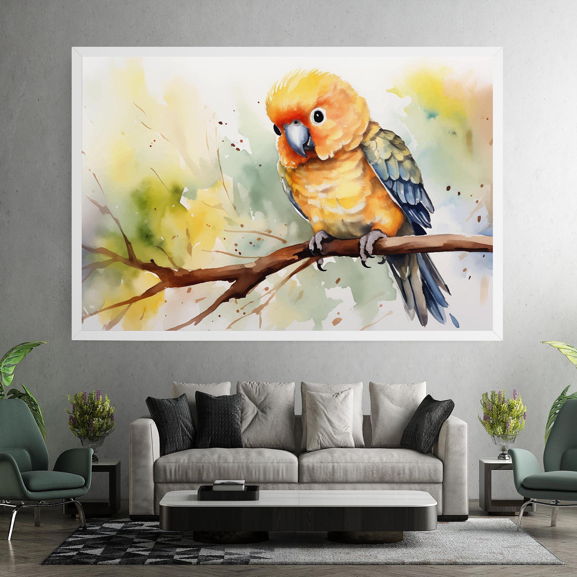 Tablou Canvas Cute Baby Parrot mockup 7