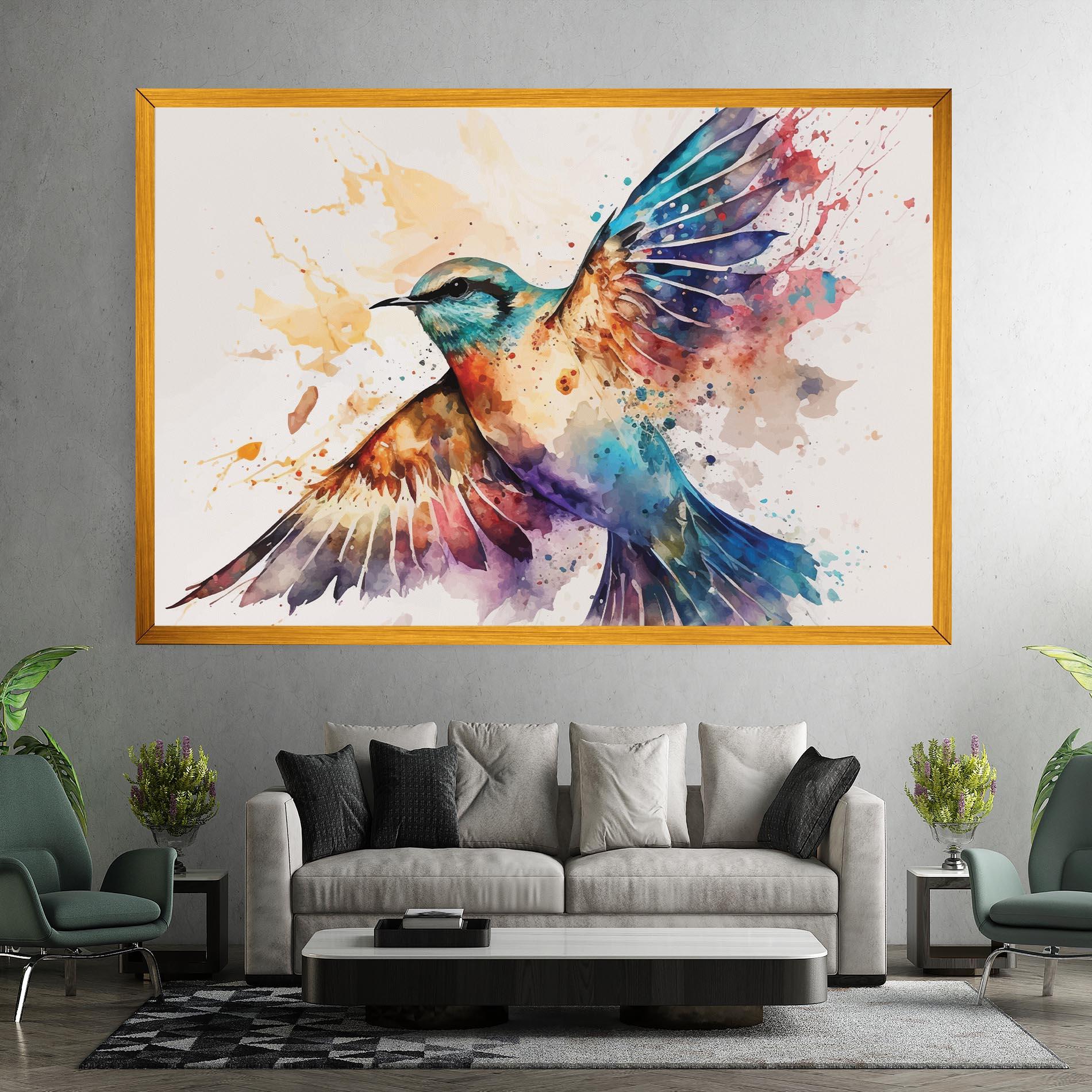 Tablou Canvas Painted Wings Bird mockup 7