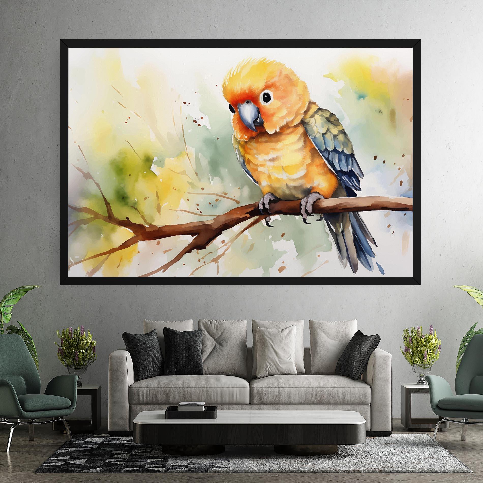 Tablou Canvas Cute Baby Parrot mockup 7