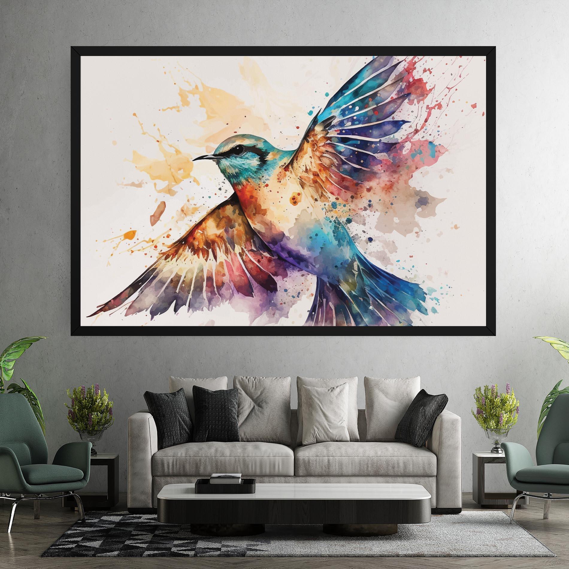 Tablou Canvas Painted Wings Bird mockup 7