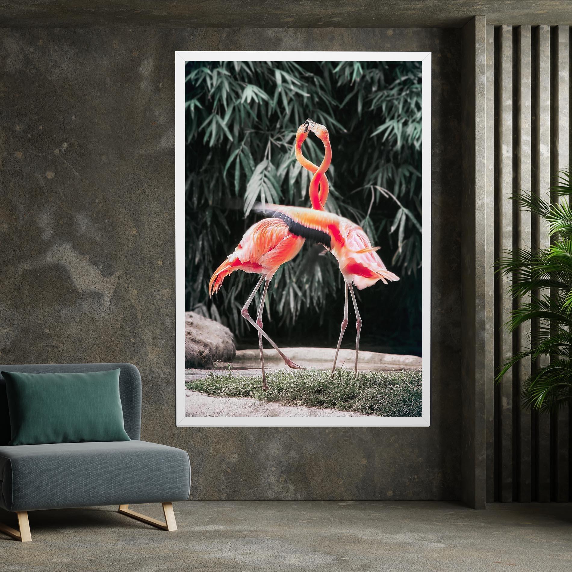 Tablou Canvas Flamingo Love mockup 7