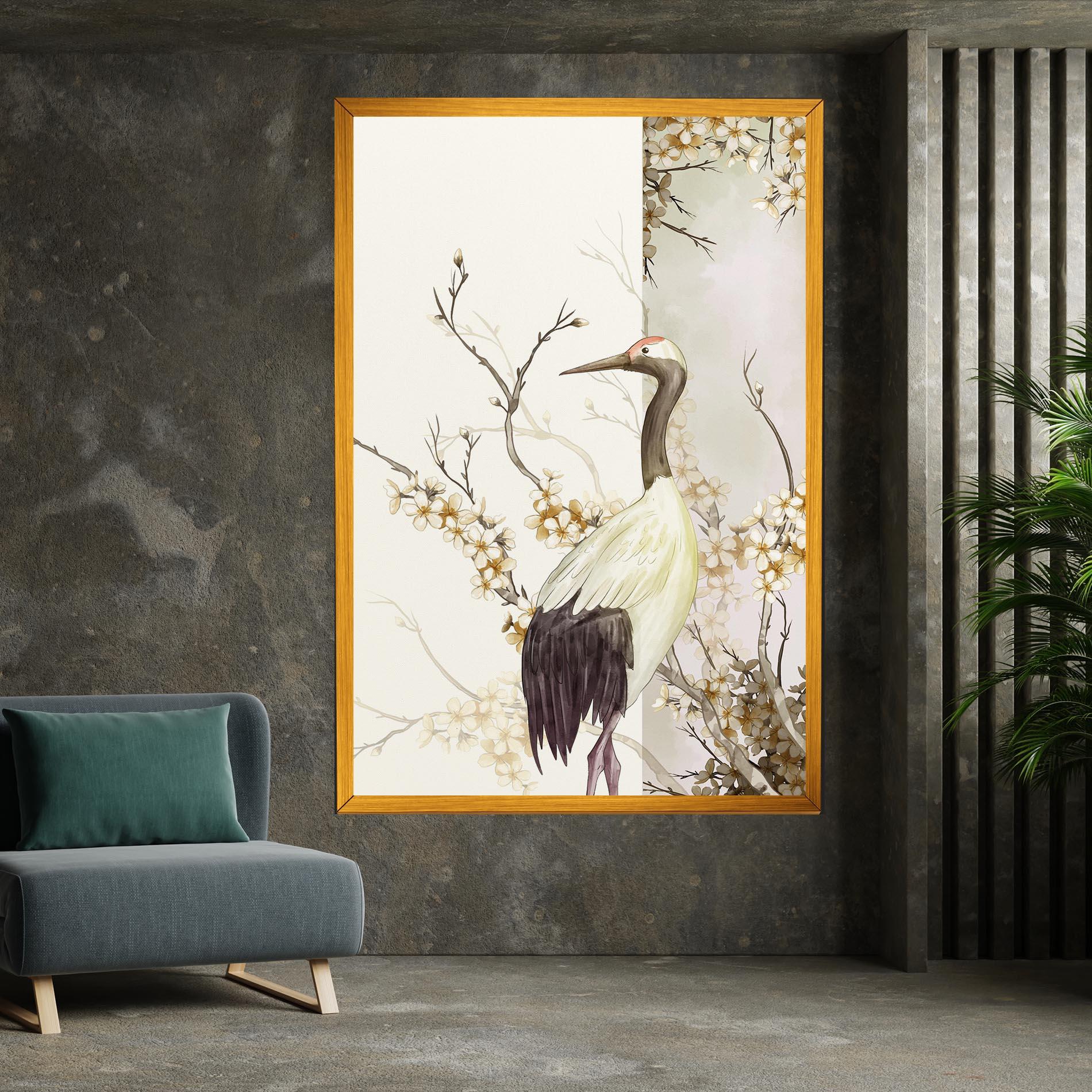 Tablou Canvas Asian Bird mockup 7