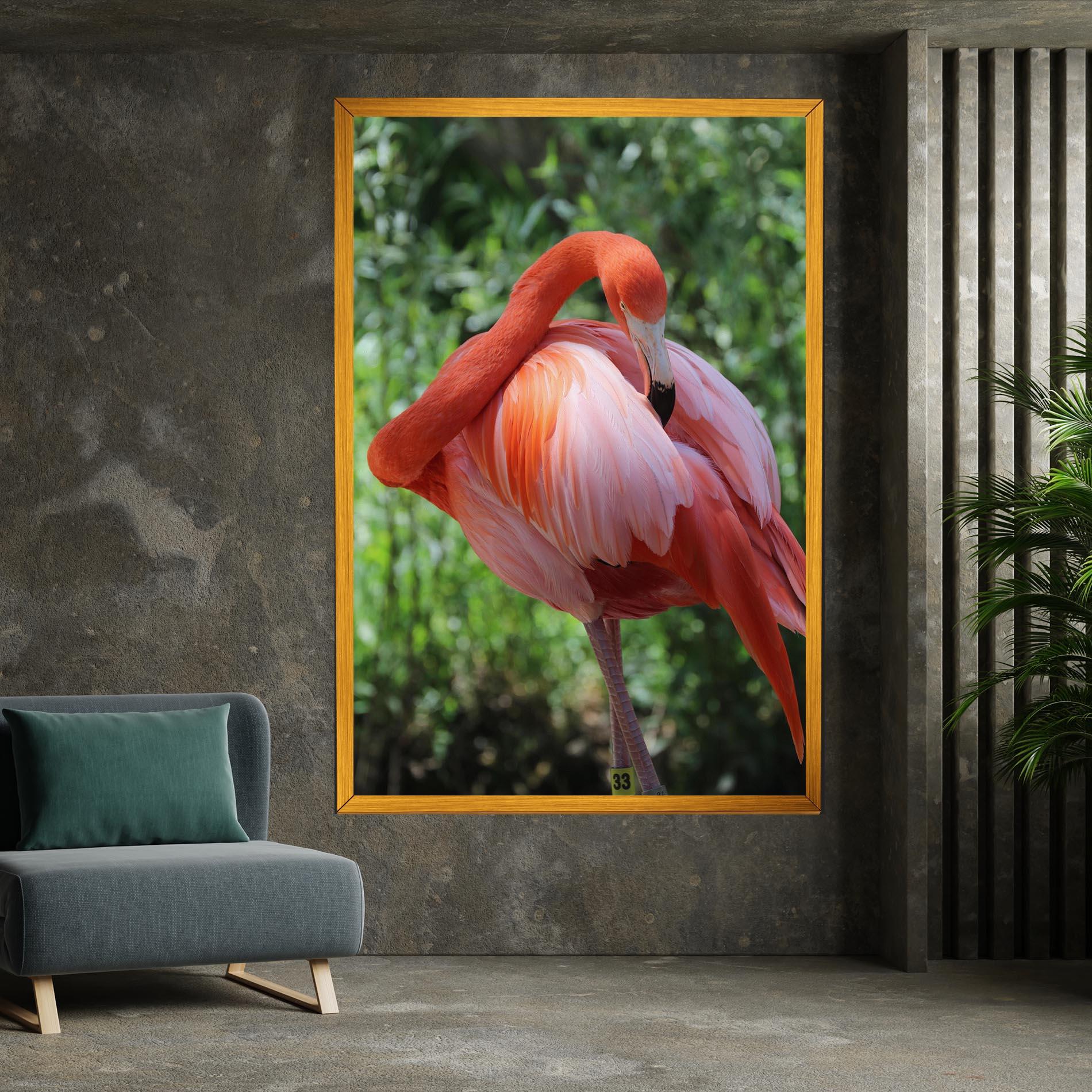 Tablou Canvas Red Flamingo mockup 7