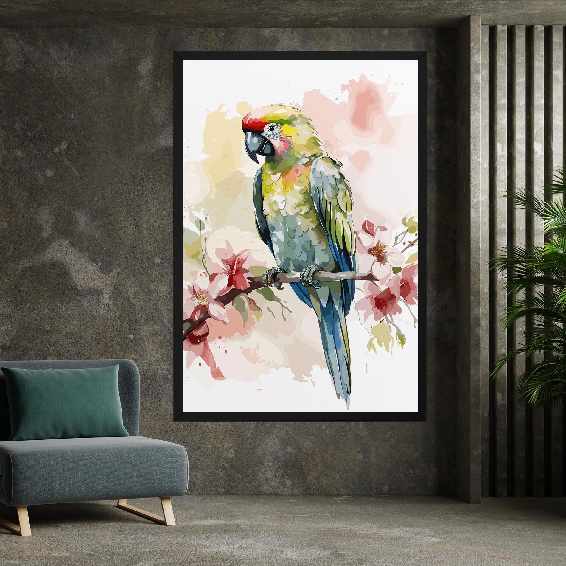 Tablou Canvas Beautiful Parrot mockup 7