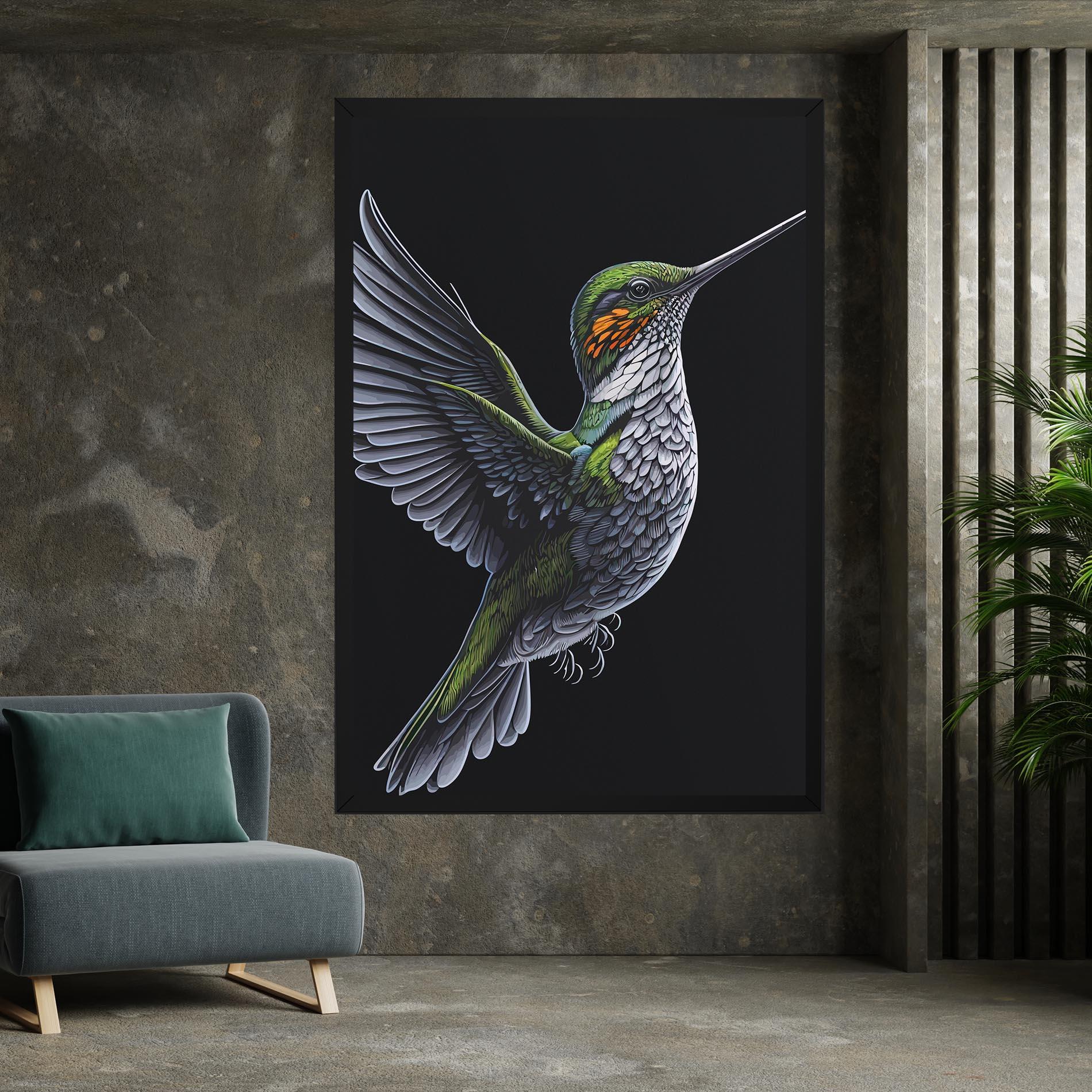 Tablou Canvas Hummingbird mockup 7