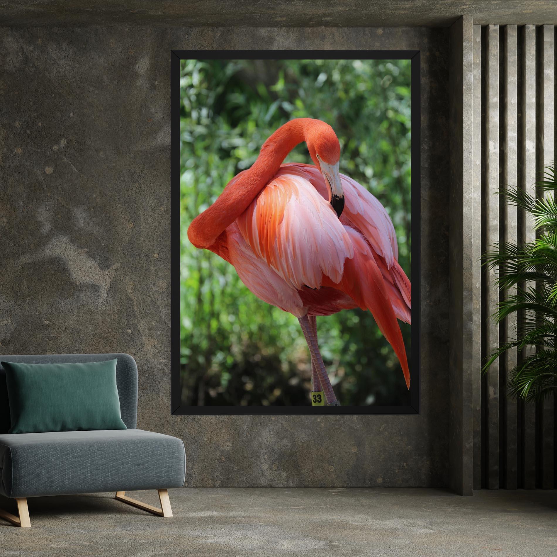 Tablou Canvas Red Flamingo mockup 7