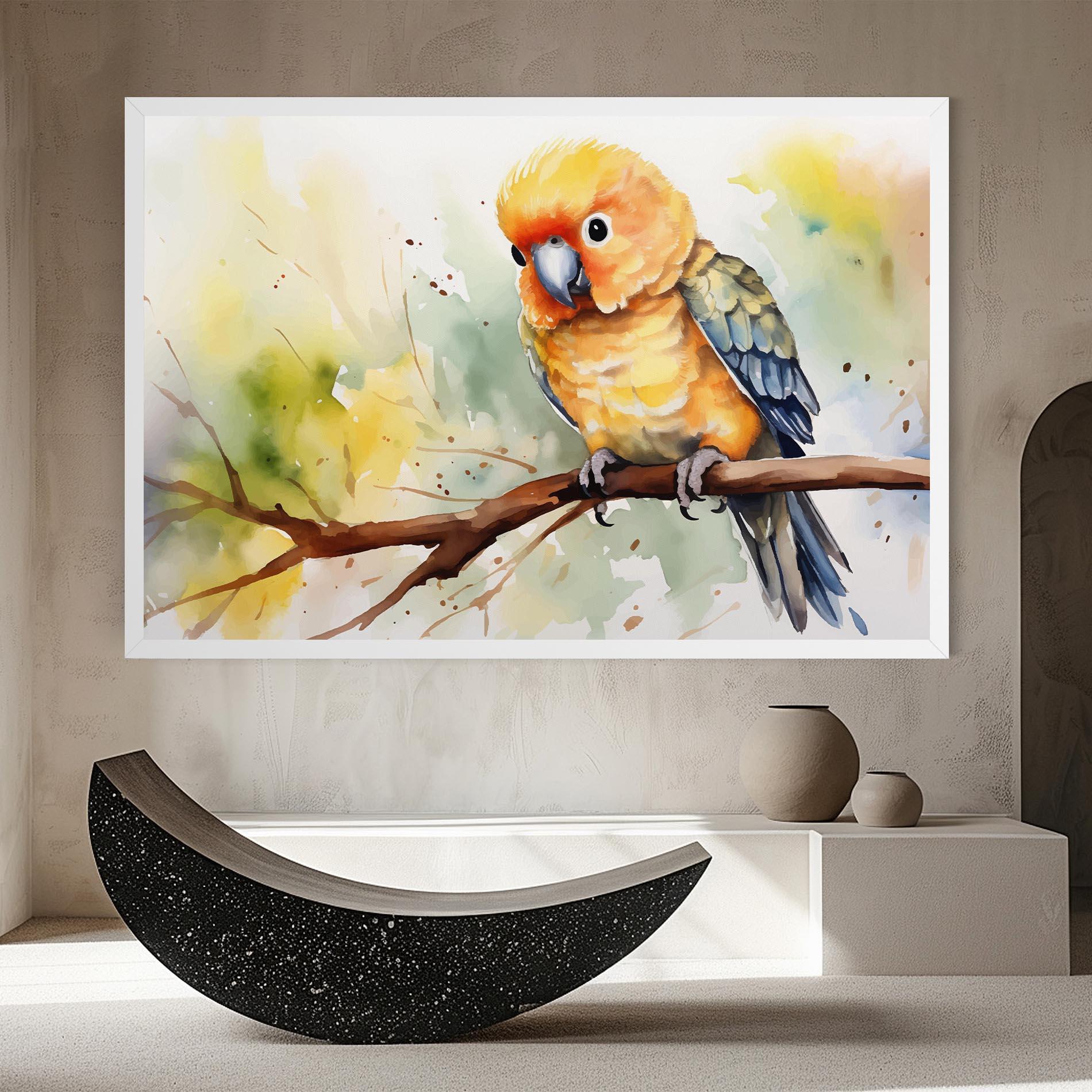 Tablou Canvas Cute Baby Parrot mockup 8