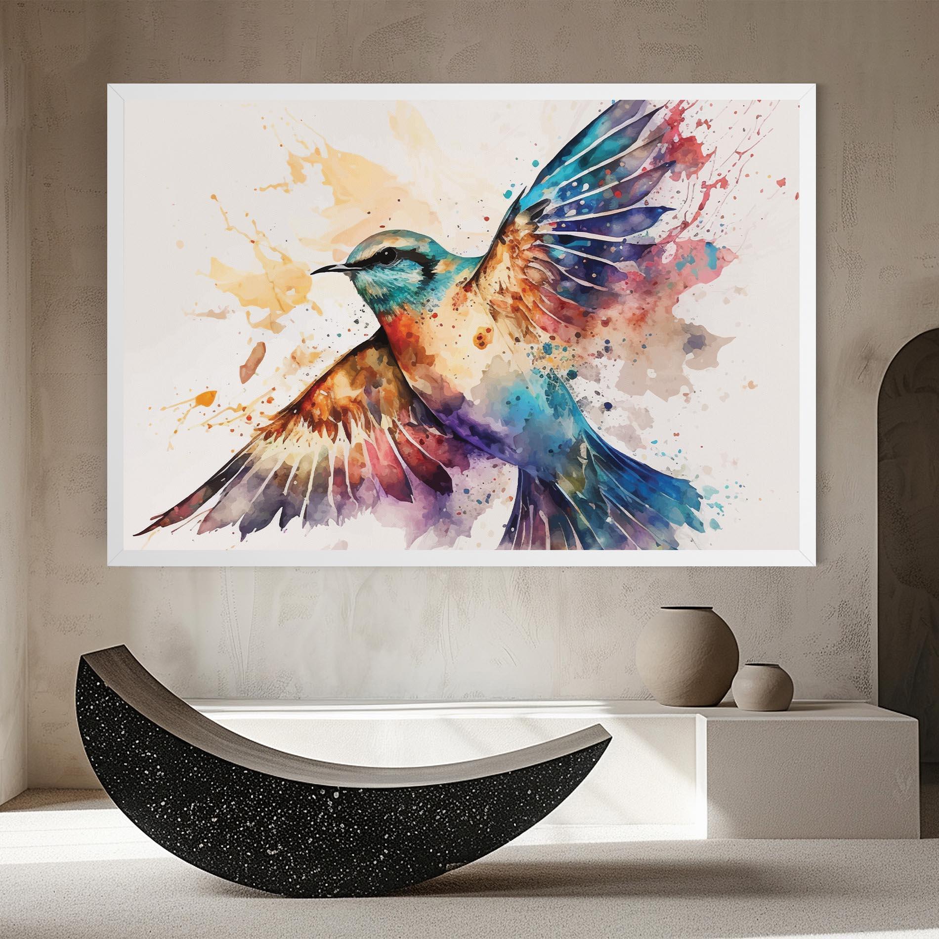 Tablou Canvas Painted Wings Bird mockup 8