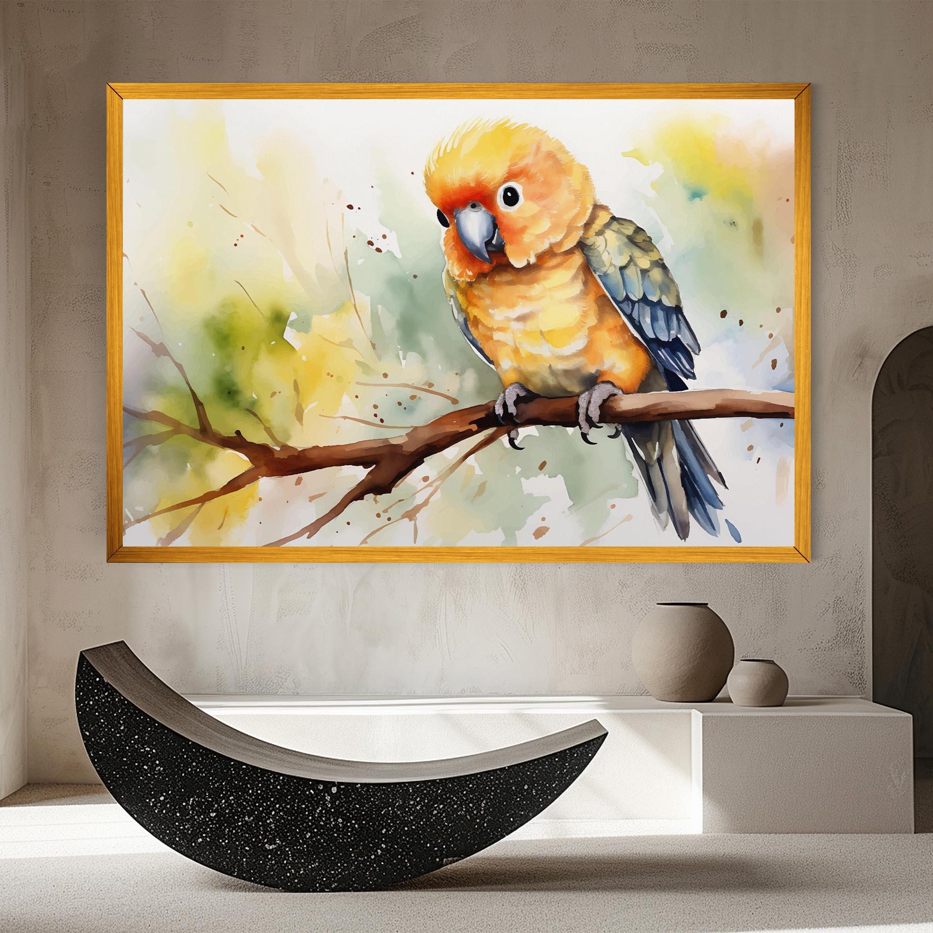 Tablou Canvas Cute Baby Parrot mockup 8