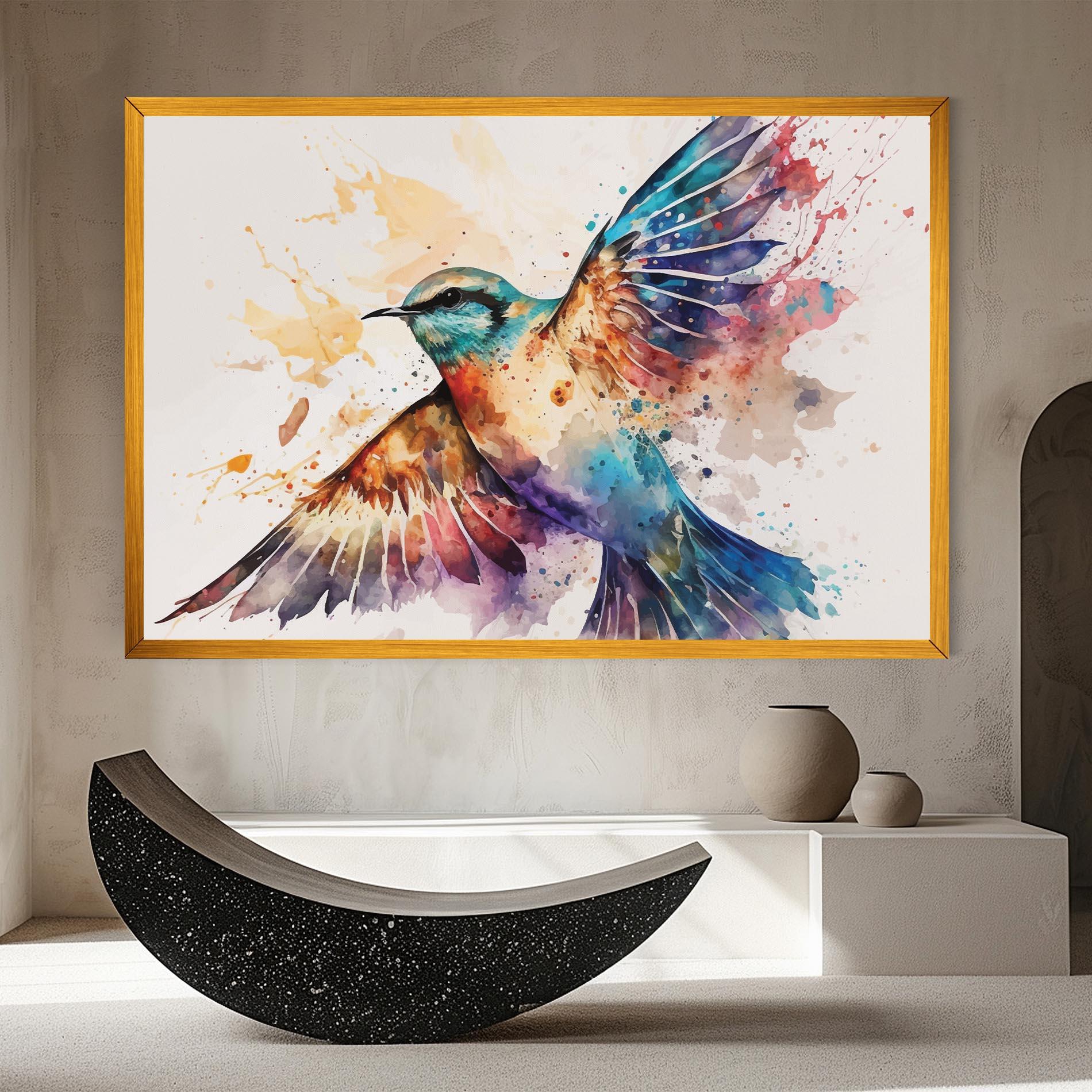 Tablou Canvas Painted Wings Bird mockup 8