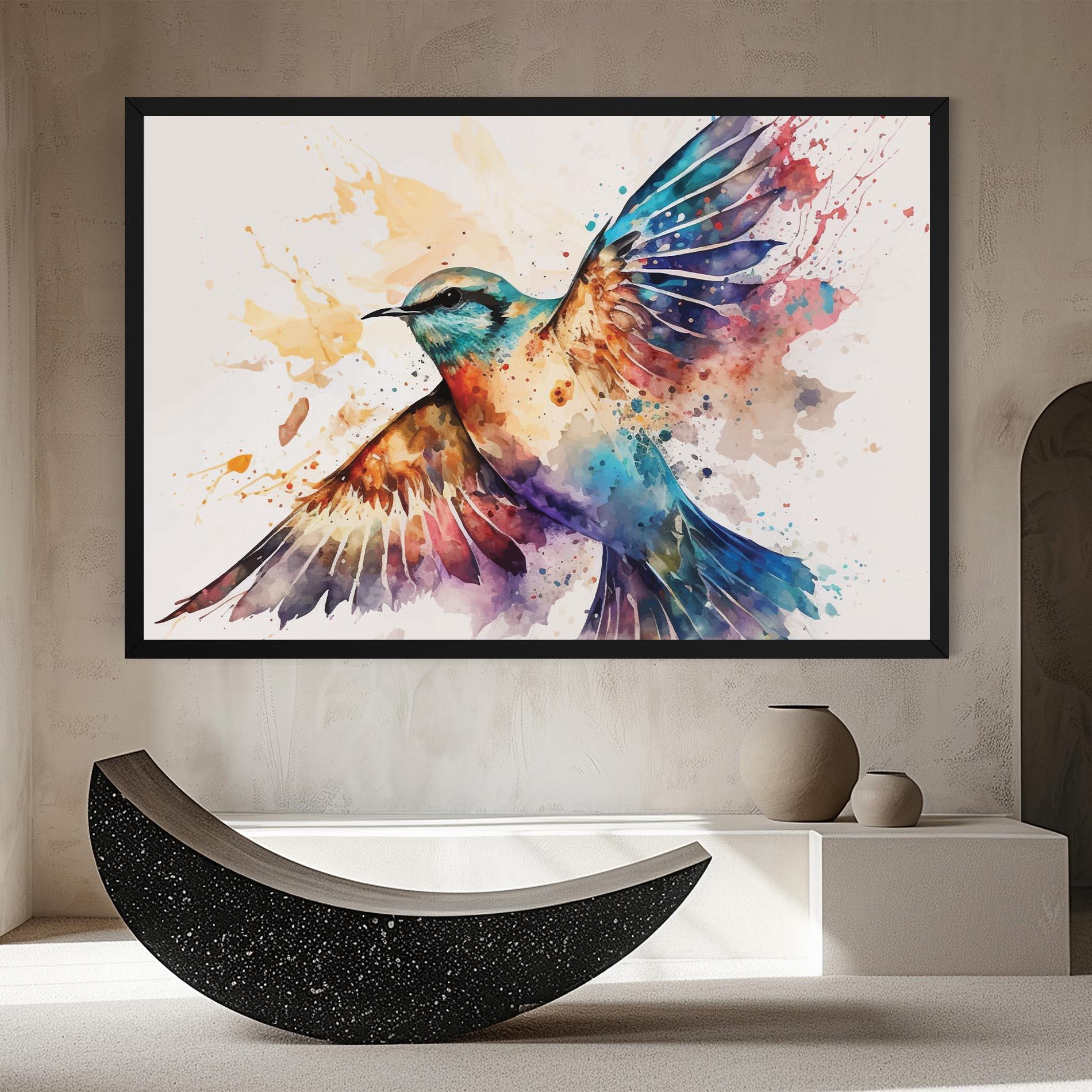 Tablou Canvas Painted Wings Bird mockup 8