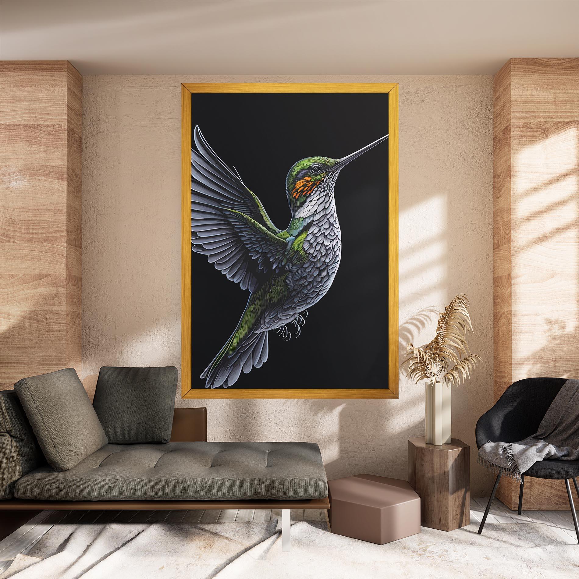 Tablou Canvas Hummingbird mockup 8