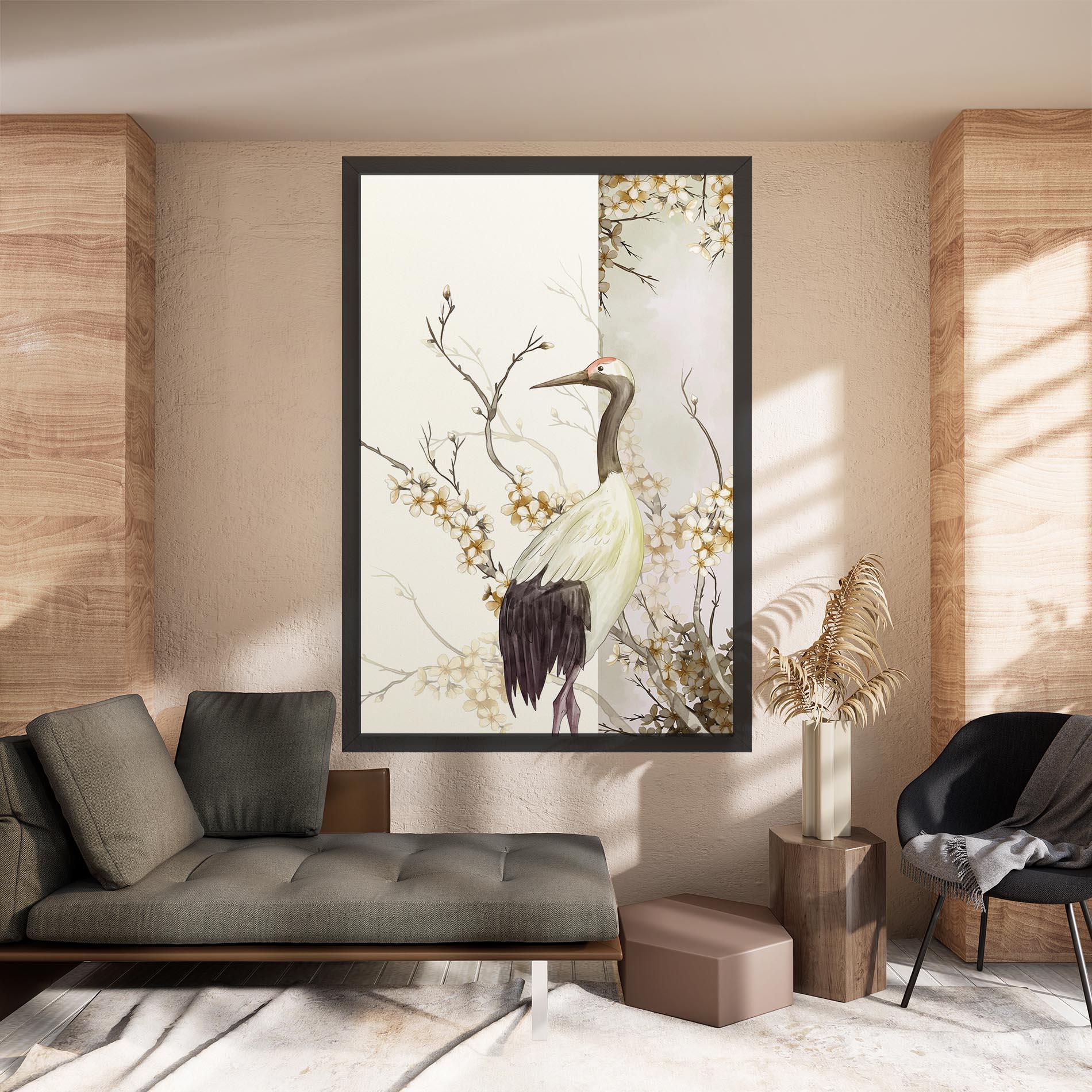 Tablou Canvas Asian Bird mockup 8