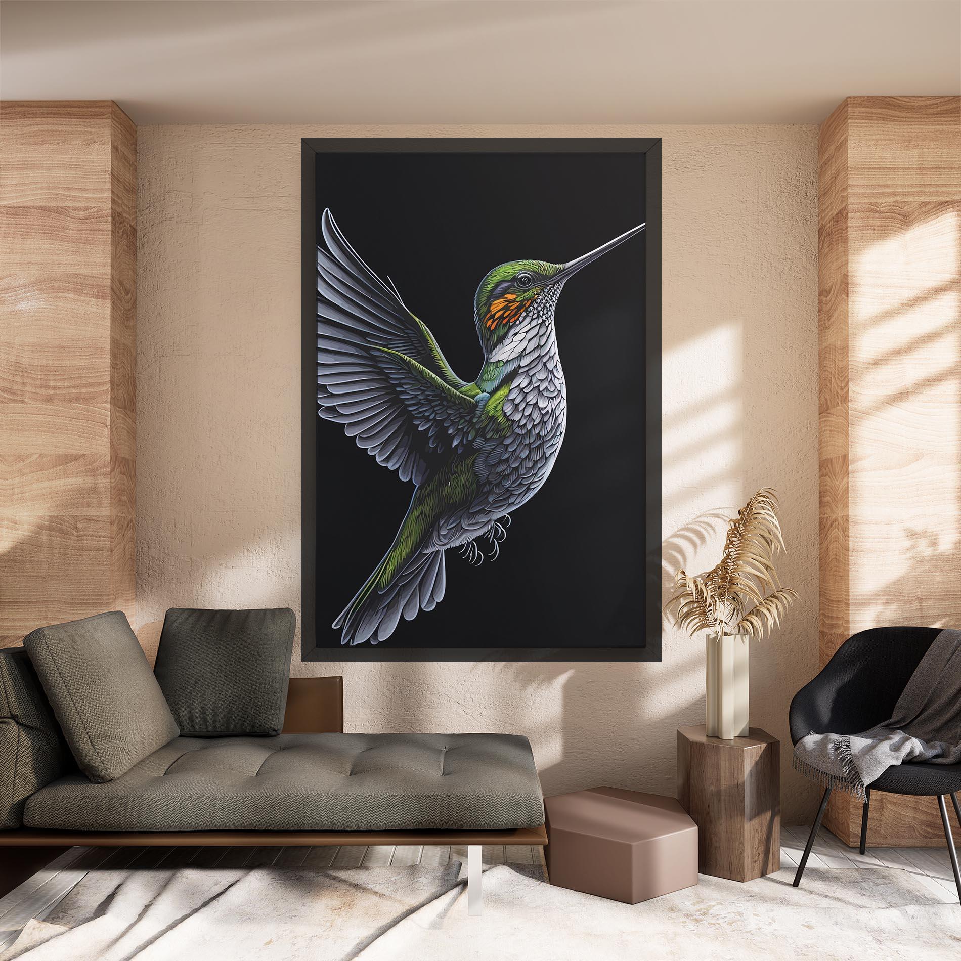 Tablou Canvas Hummingbird mockup 8