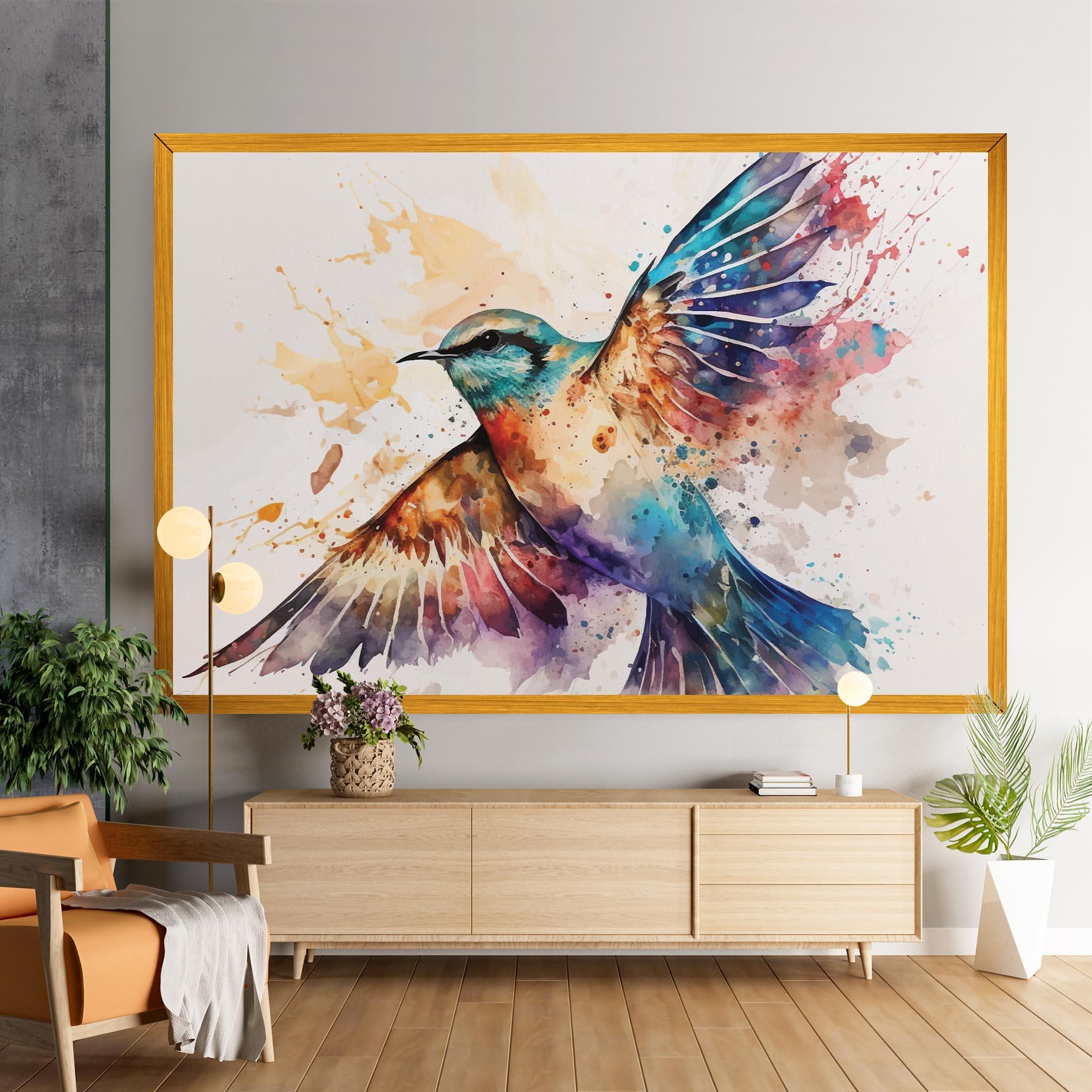 Tablou Canvas Painted Wings Bird mockup 9