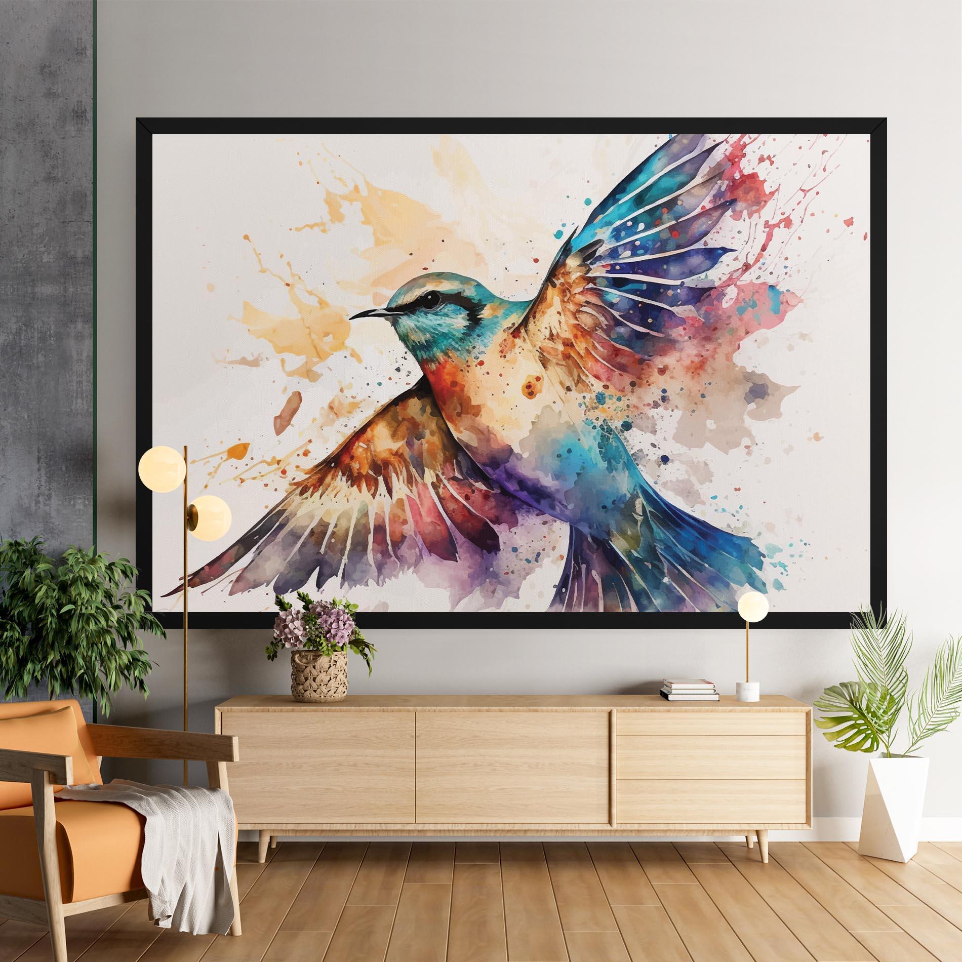 Tablou Canvas Painted Wings Bird mockup 9