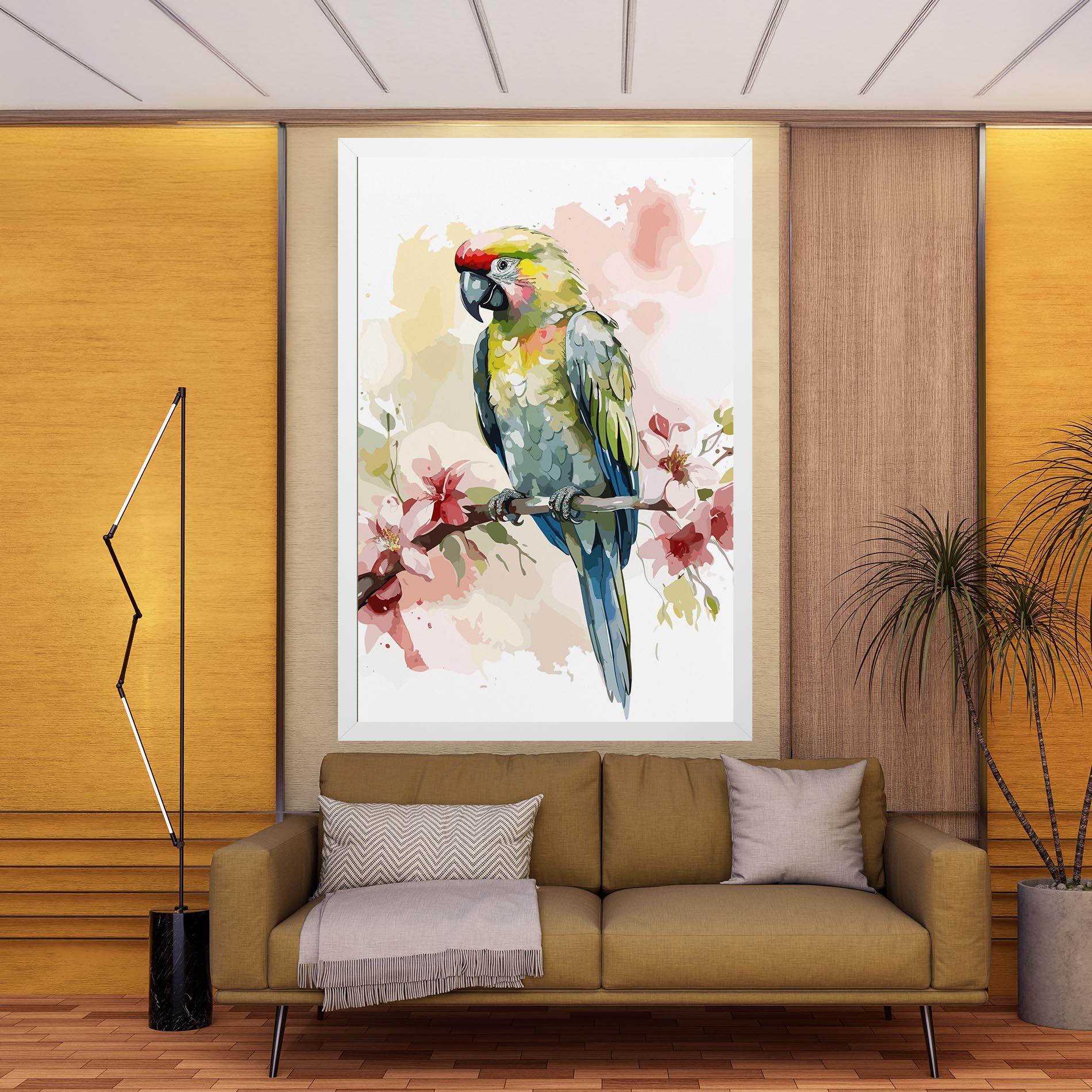Tablou Canvas Beautiful Parrot mockup 9
