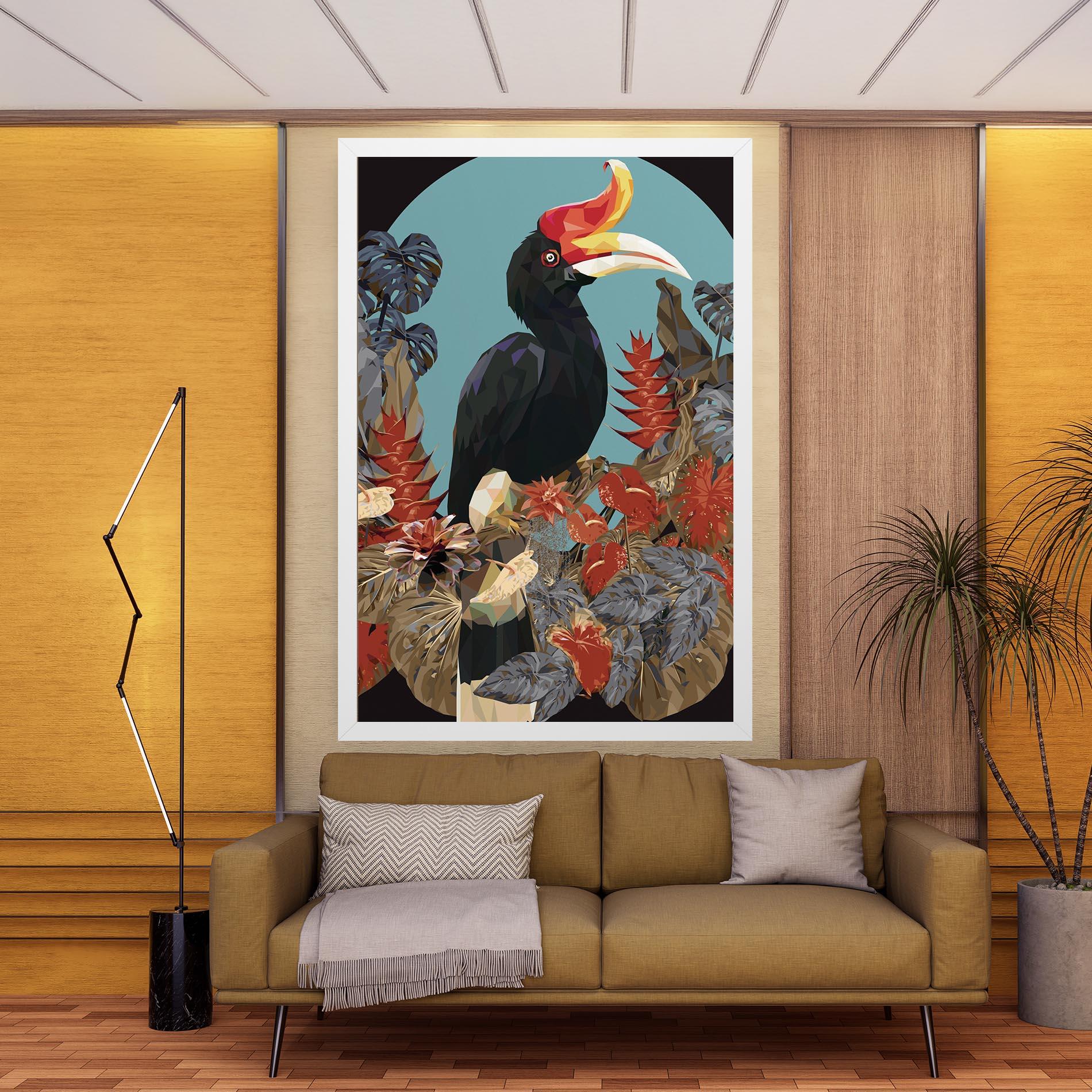 Tablou Canvas Black Interesting Bird mockup 9