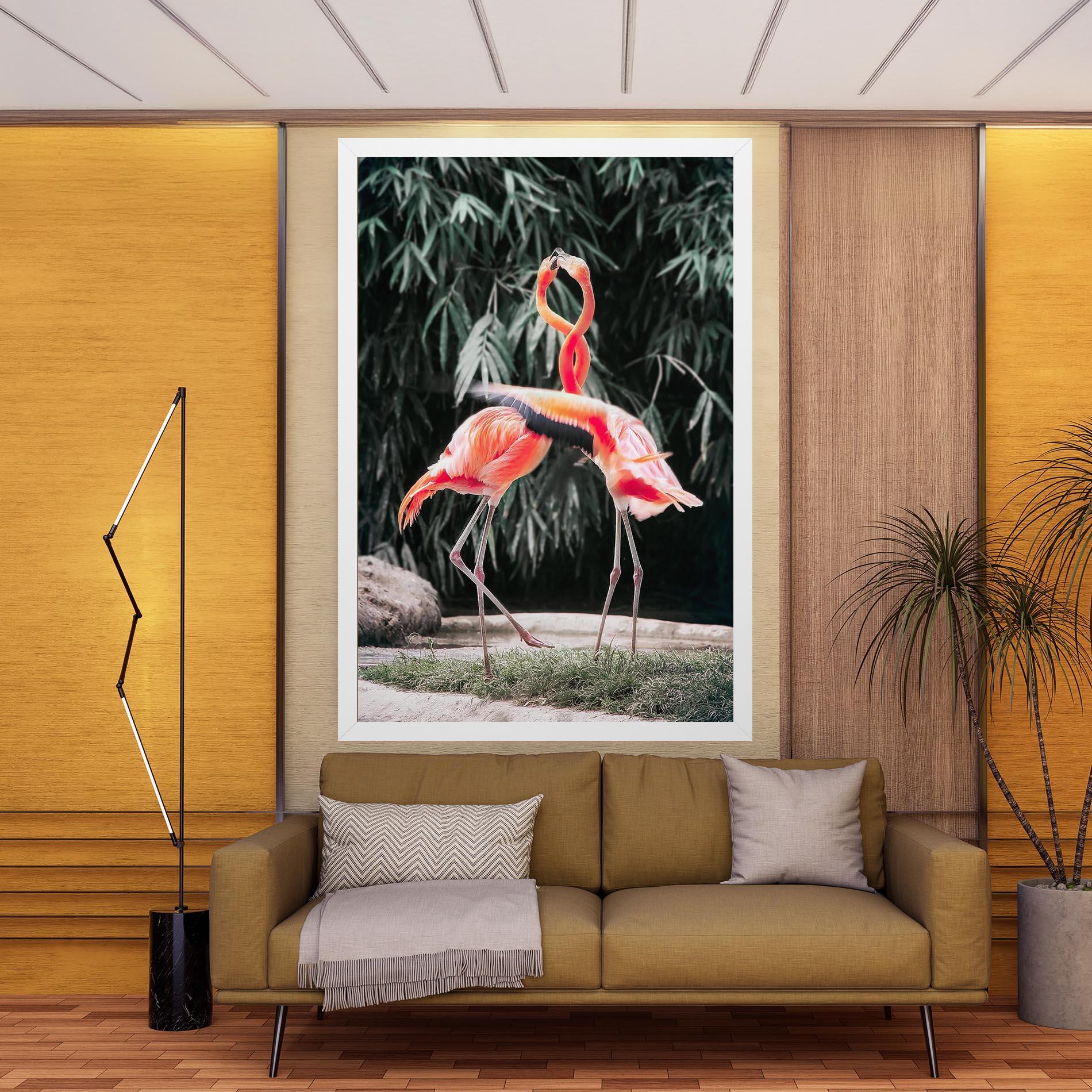 Tablou Canvas Flamingo Love mockup 9