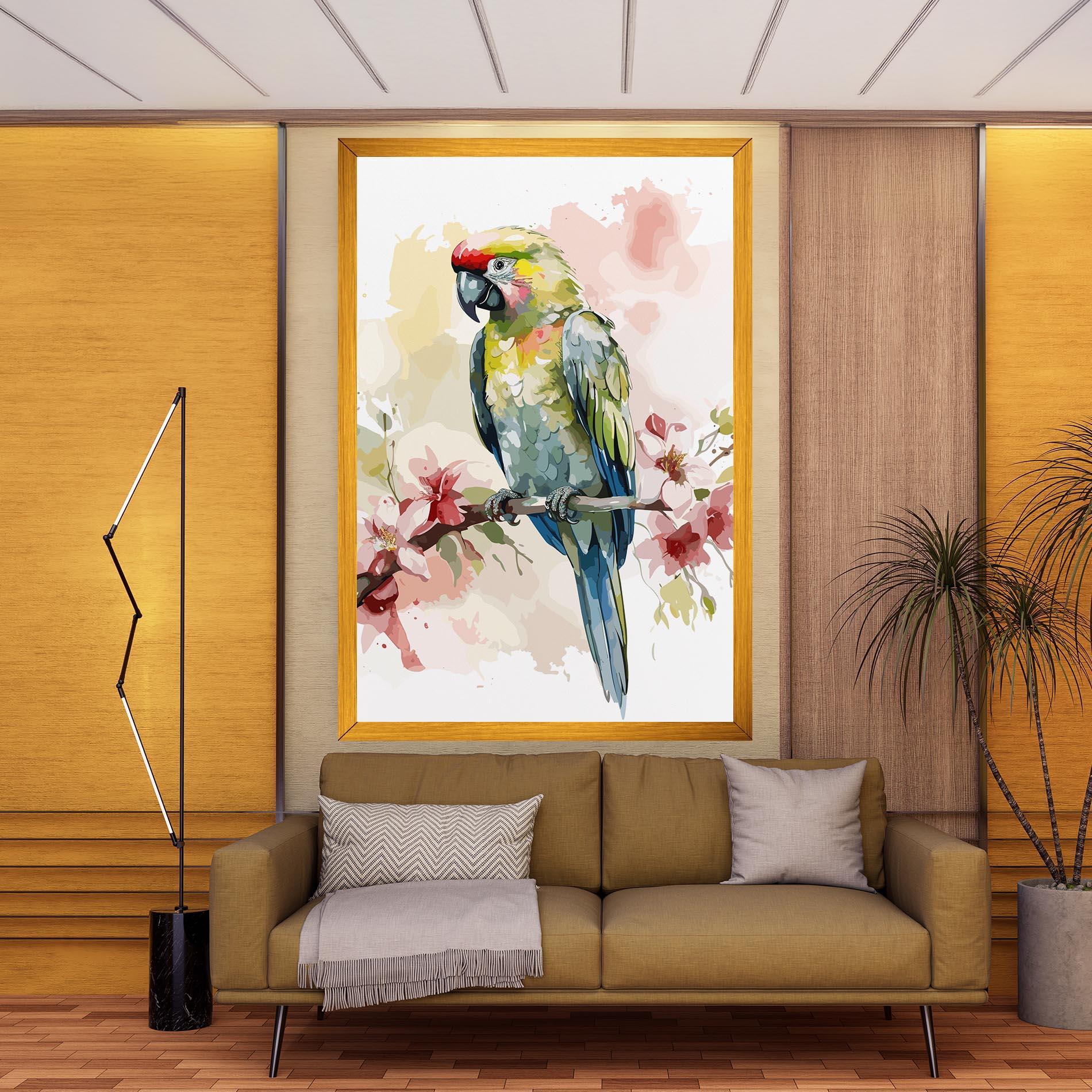 Tablou Canvas Beautiful Parrot mockup 9