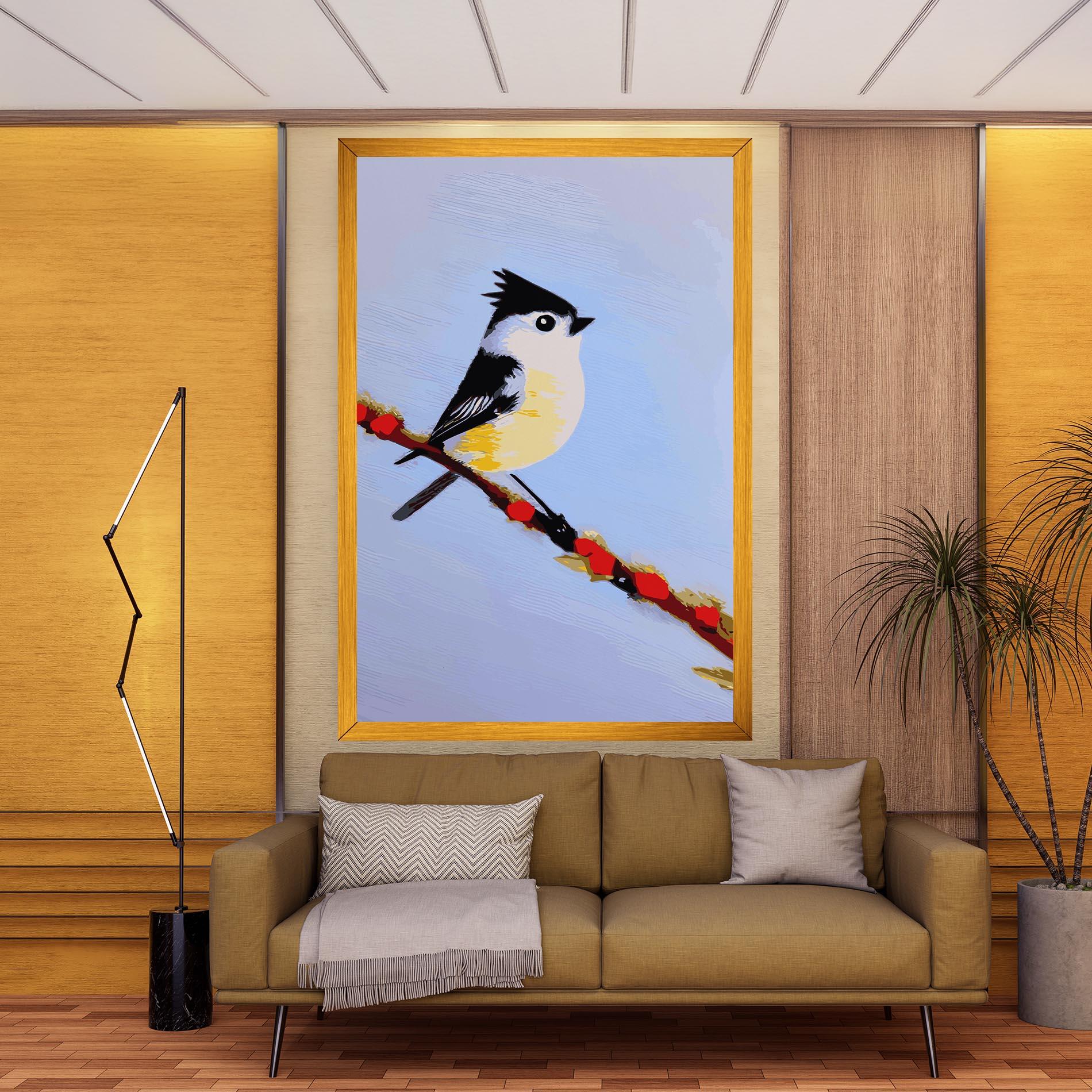 Tablou Canvas Bird Painting mockup 9