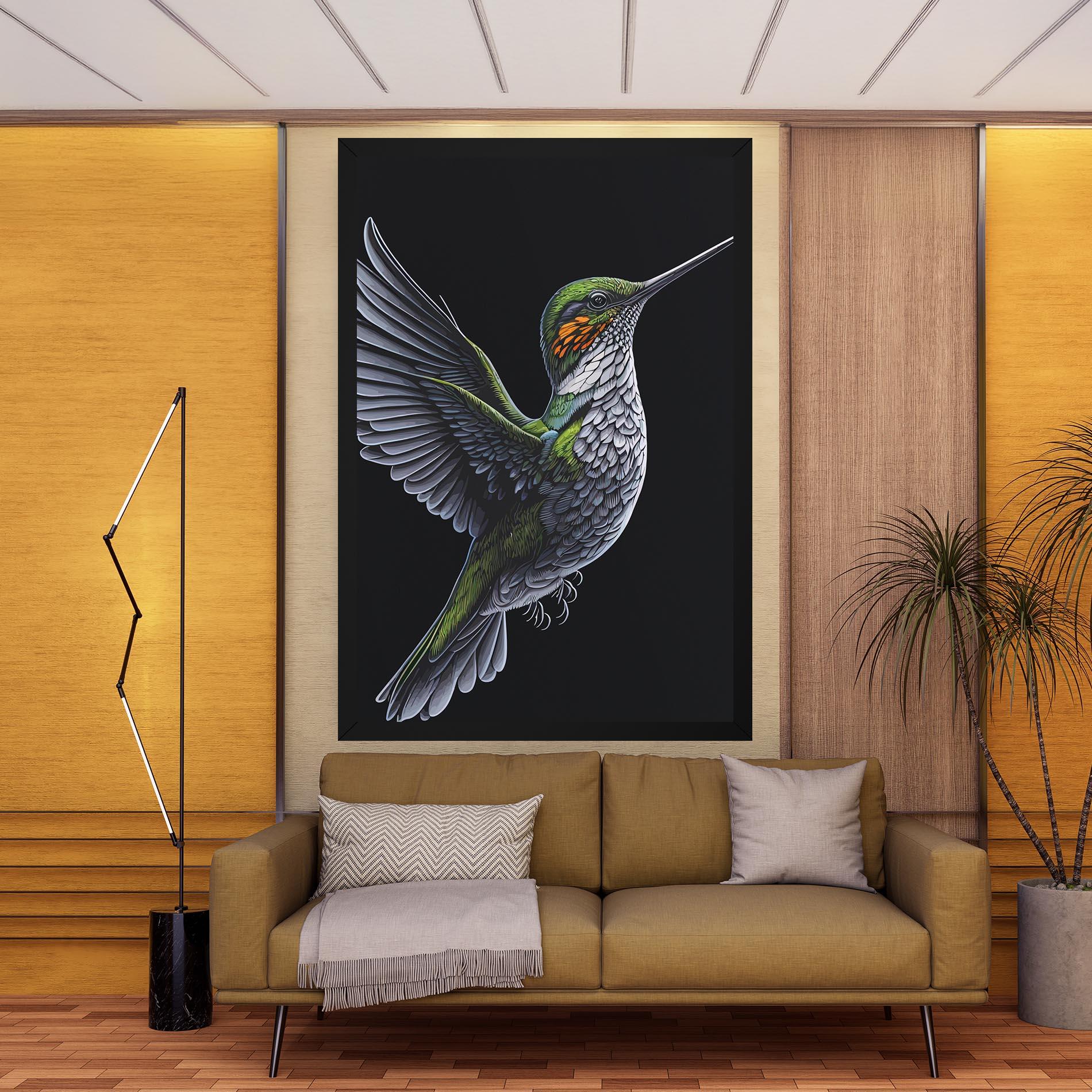 Tablou Canvas Hummingbird mockup 9