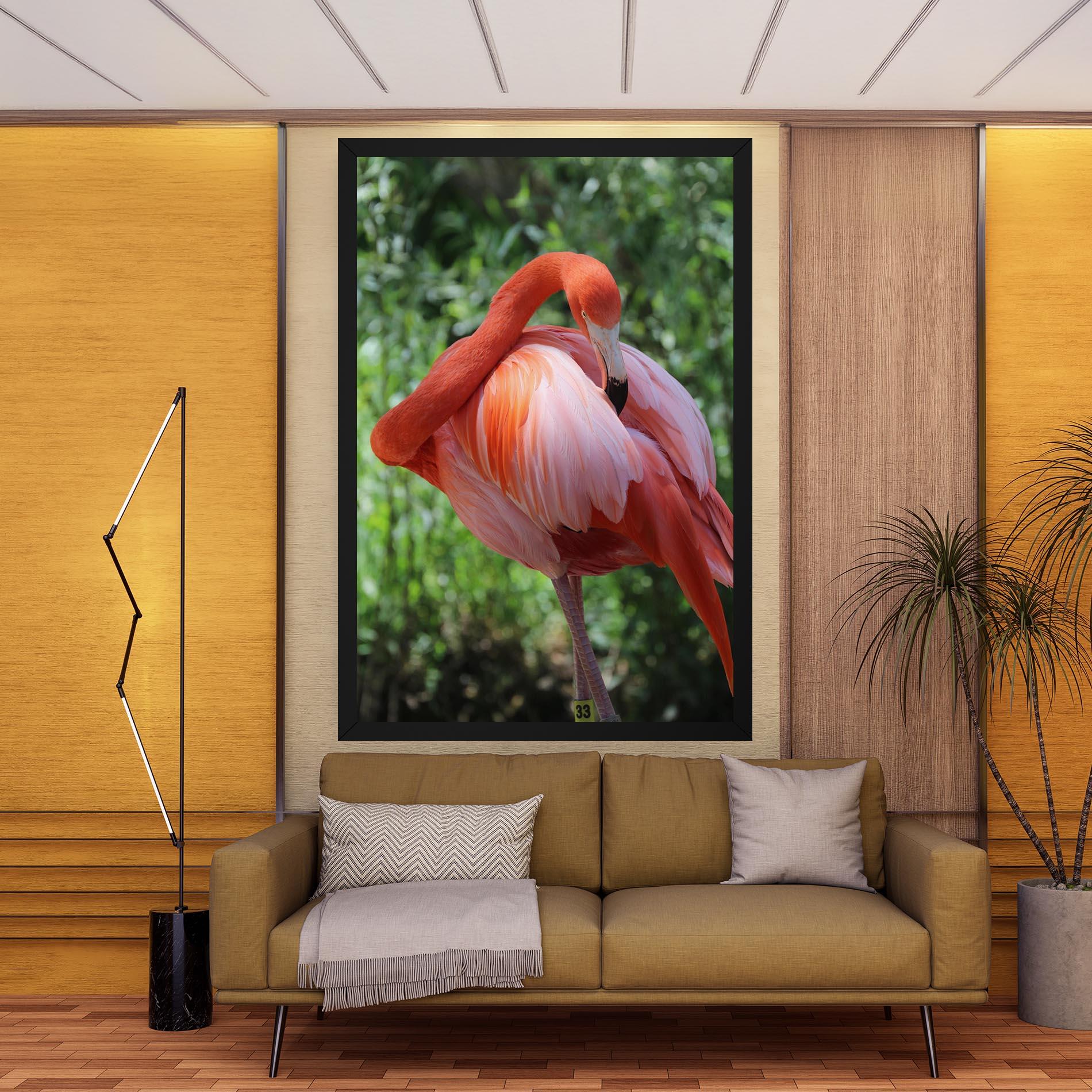 Tablou Canvas Red Flamingo mockup 9