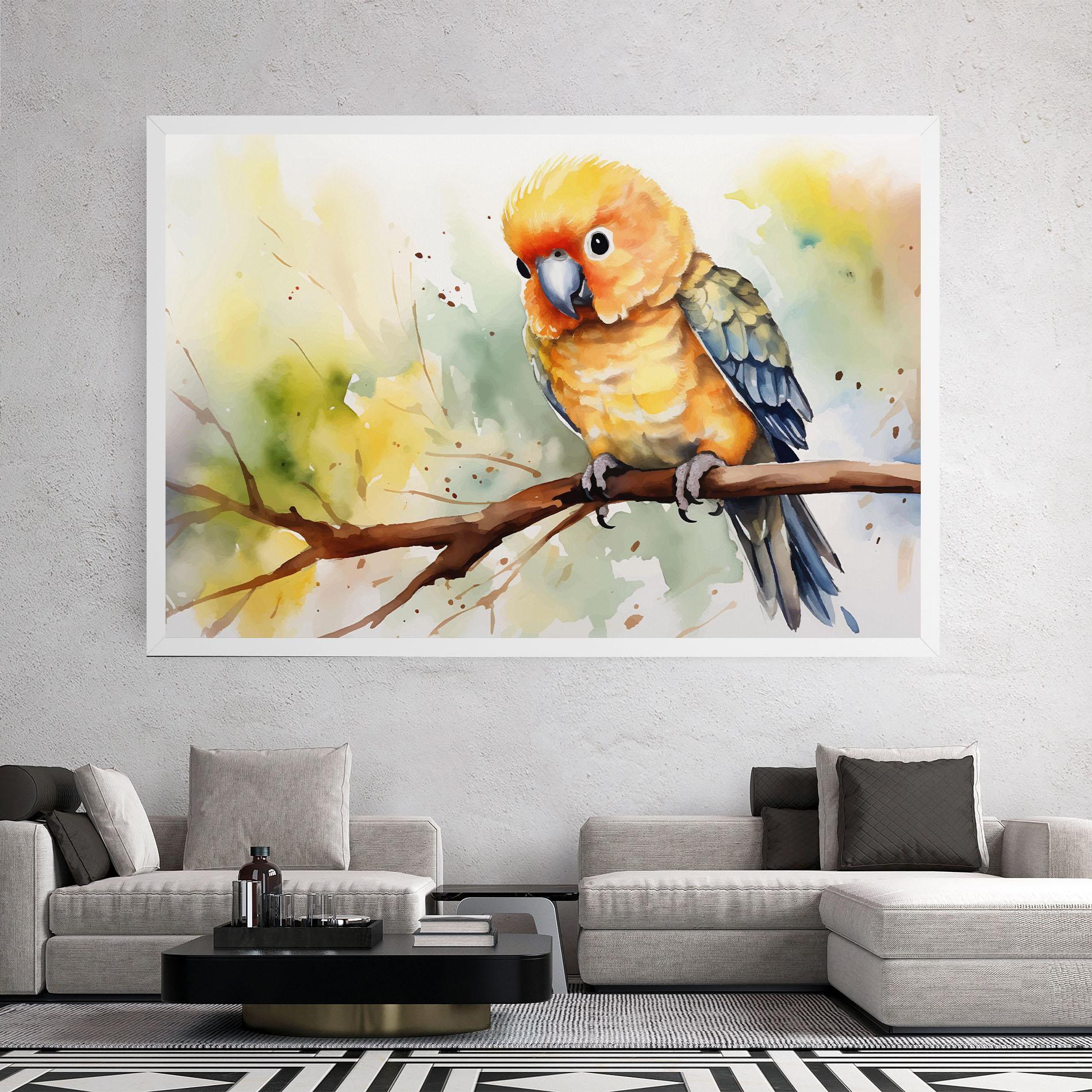 Tablou Canvas Cute Baby Parrot mockup 2