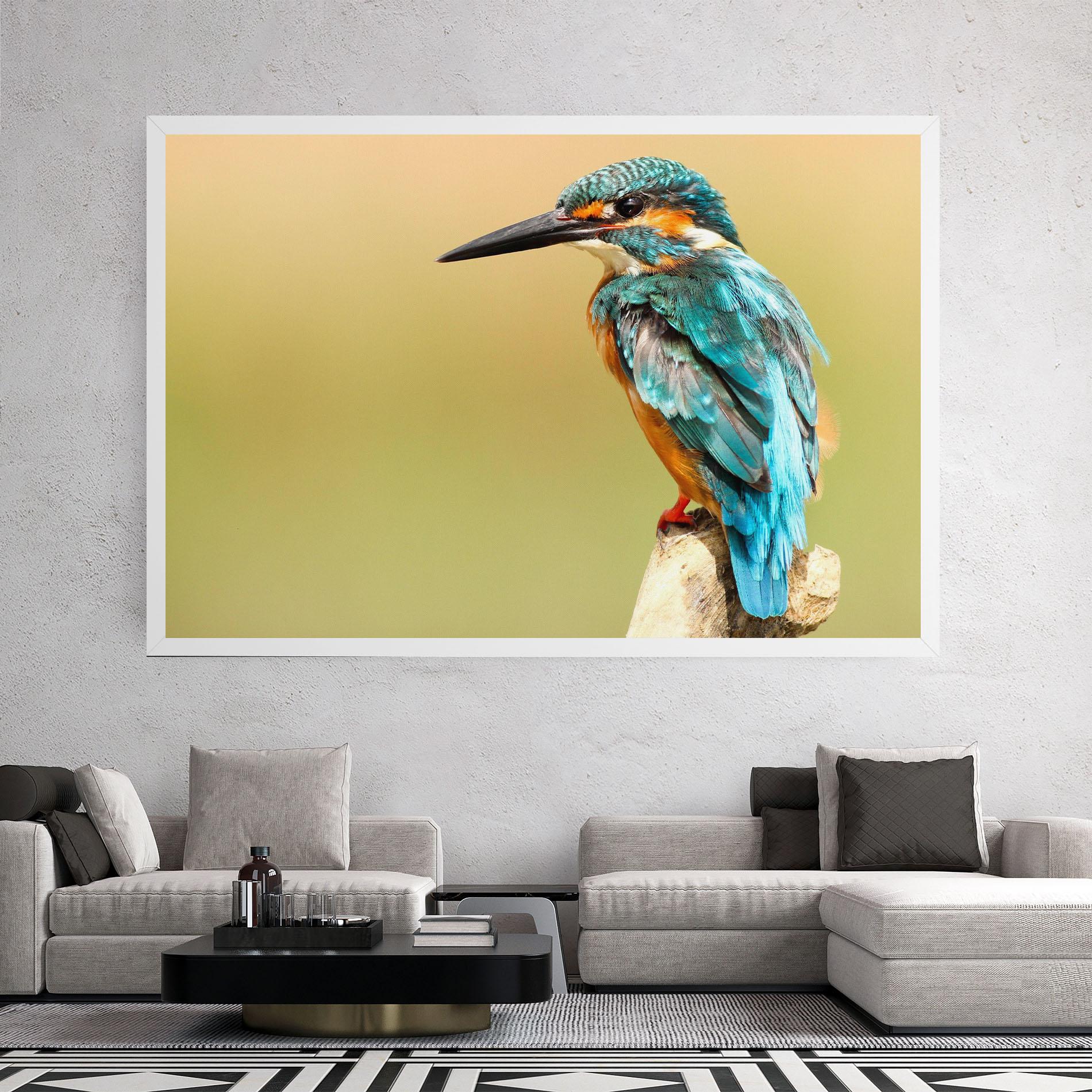 Tablou Canvas Light Blue Bird mockup 2