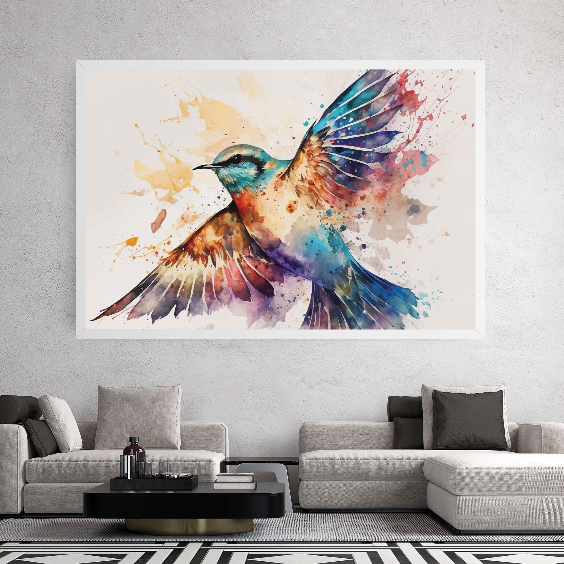 Tablou Canvas Painted Wings Bird mockup 2