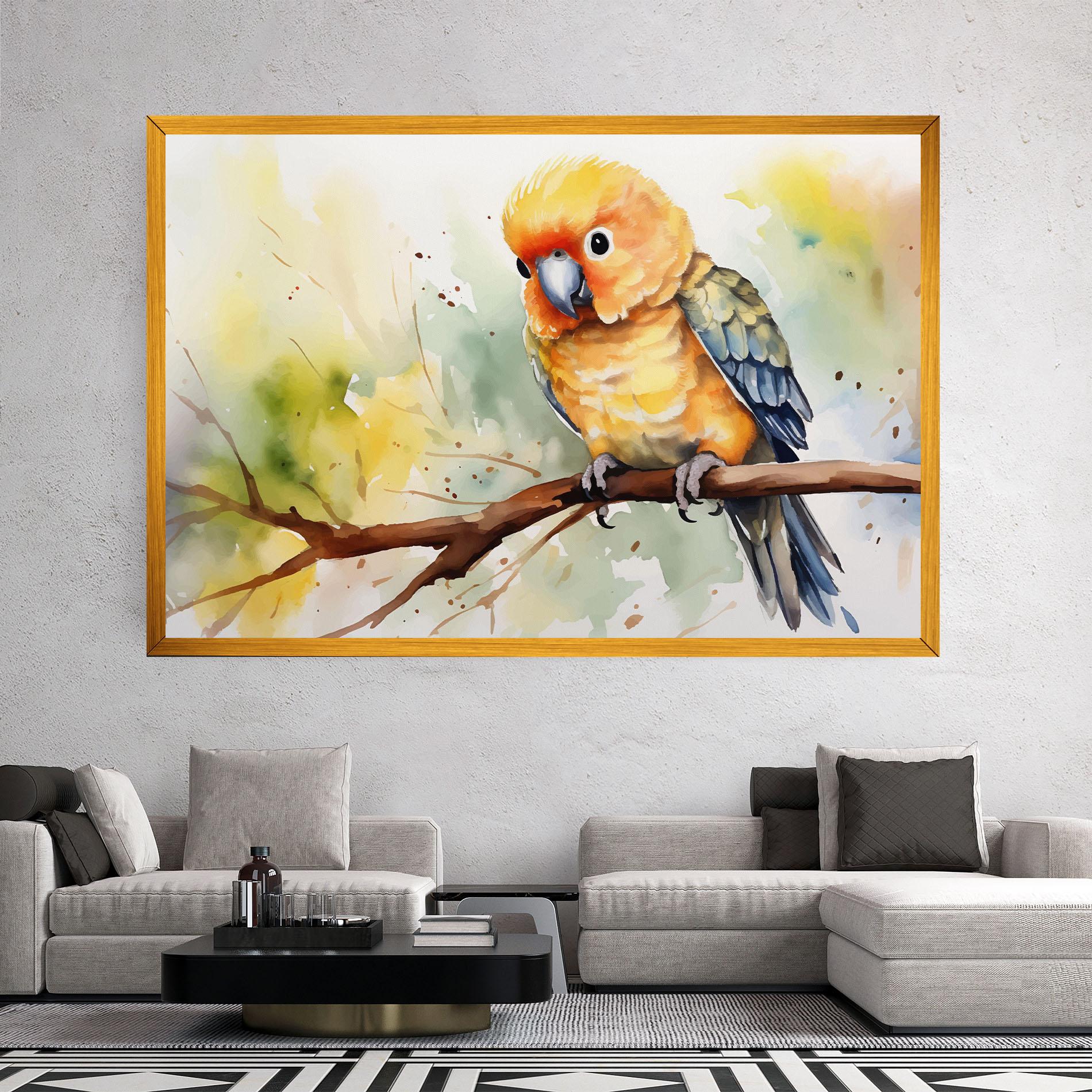 Tablou Canvas Cute Baby Parrot mockup 2