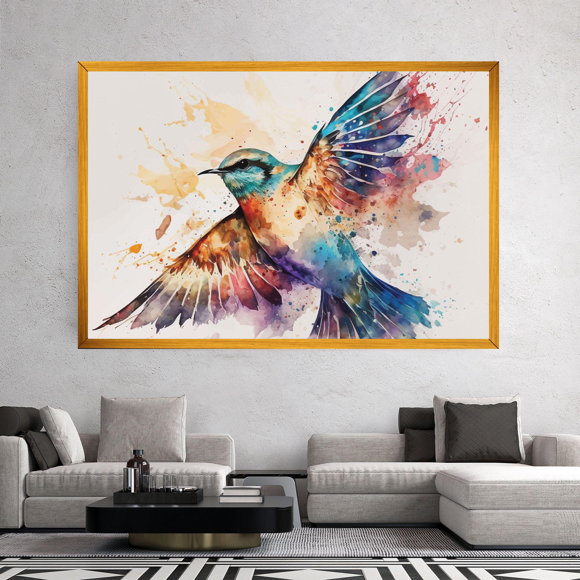 Tablou Canvas Painted Wings Bird mockup 2