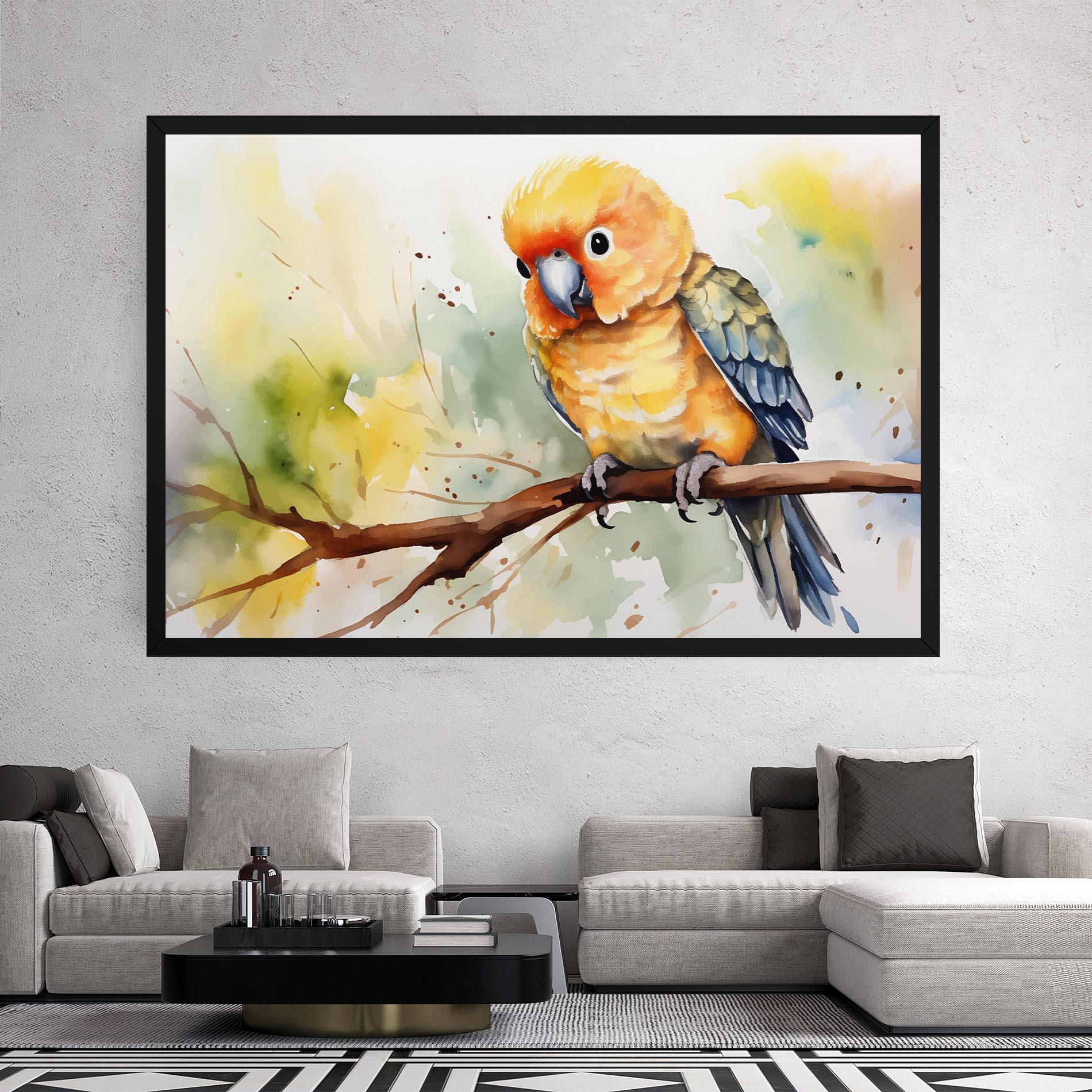 Tablou Canvas Cute Baby Parrot mockup 2
