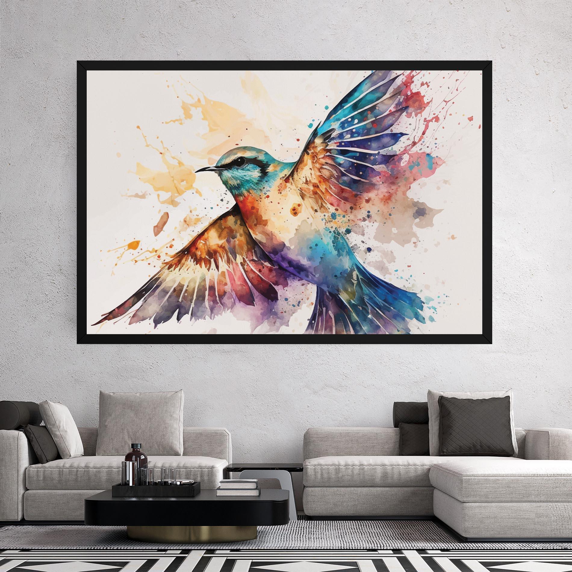 Tablou Canvas Painted Wings Bird mockup 2