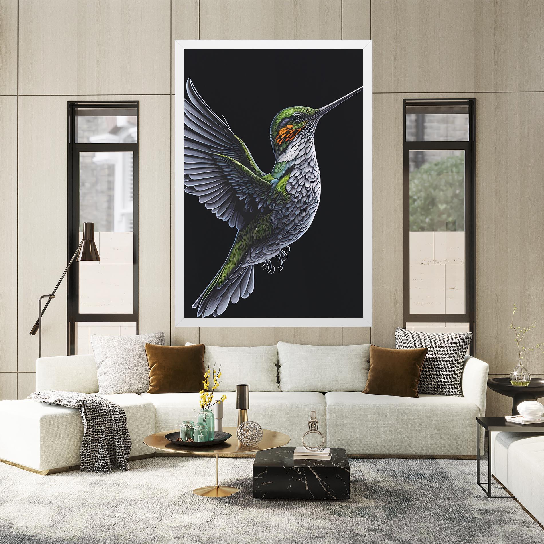 Tablou Canvas Hummingbird mockup 2