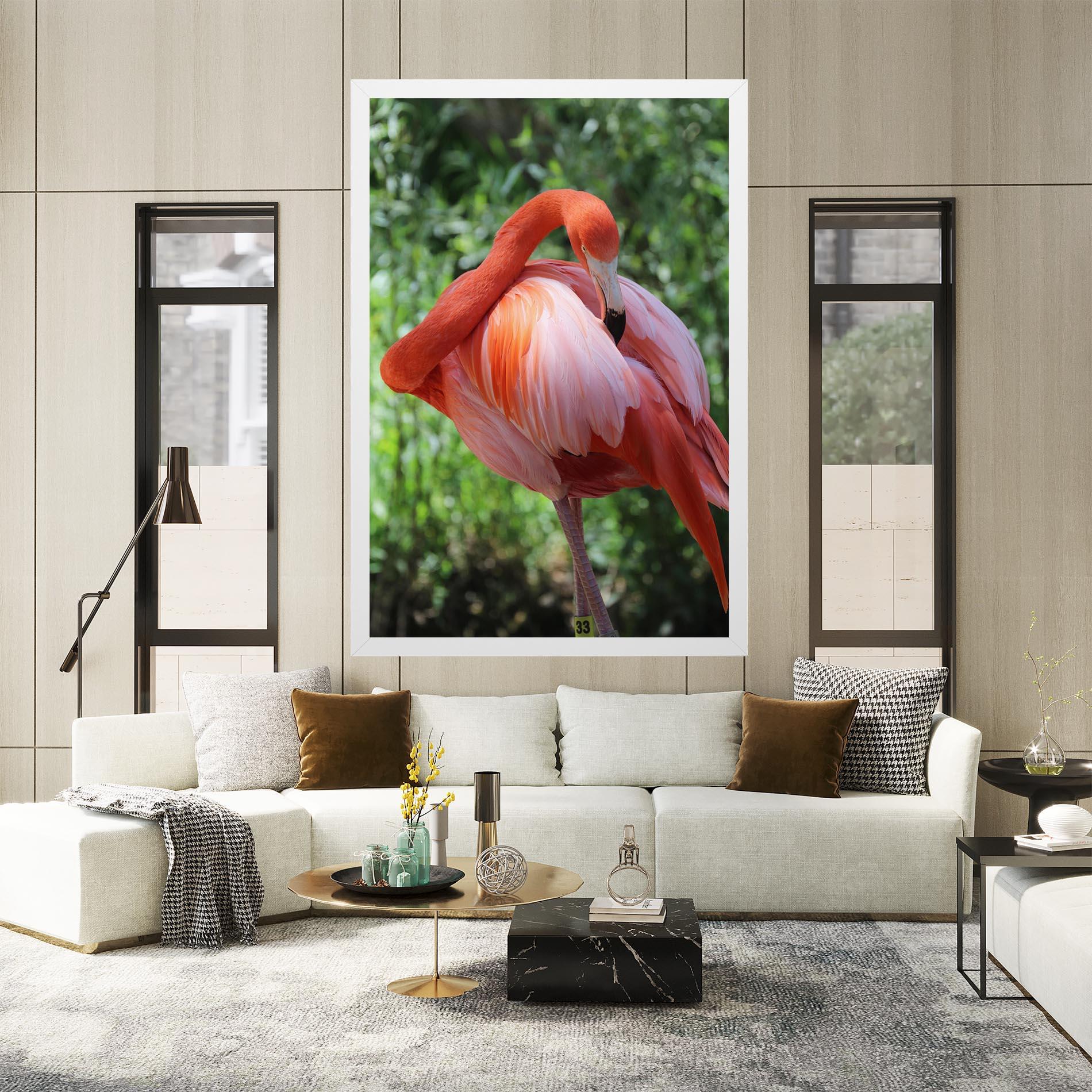 Tablou Canvas Red Flamingo mockup 2
