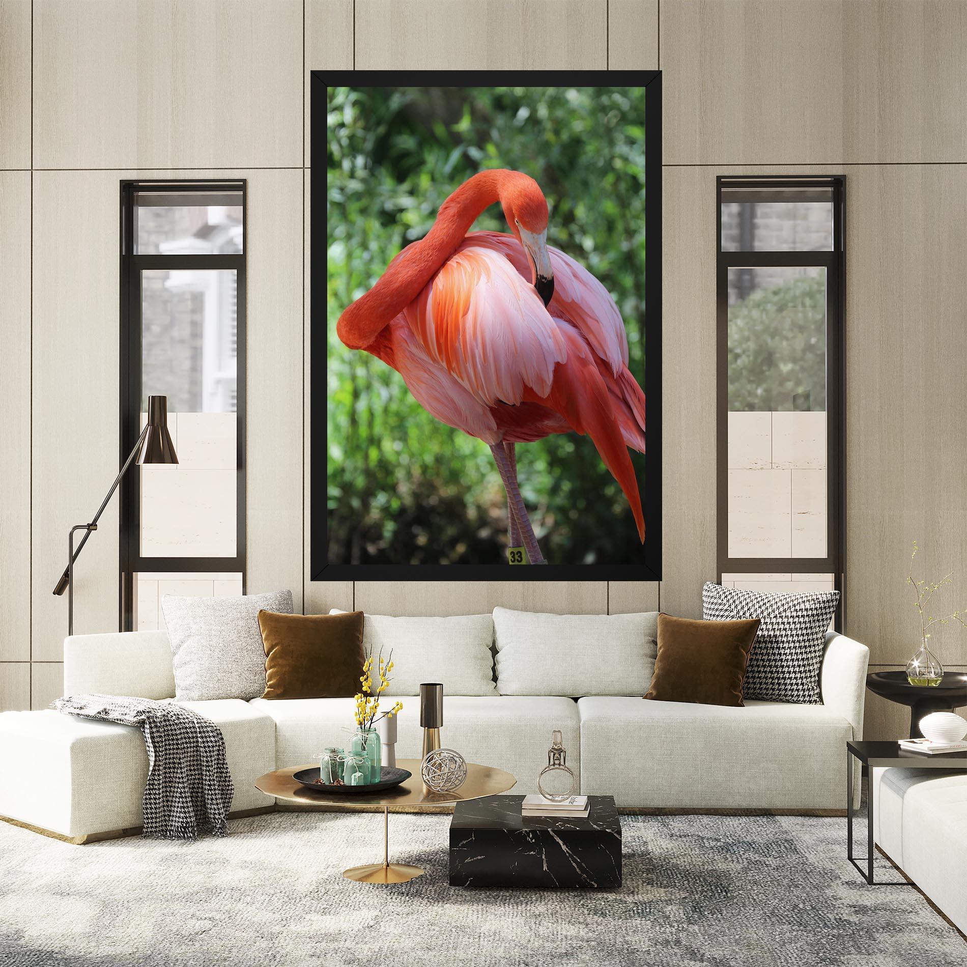 Tablou Canvas Red Flamingo mockup 2