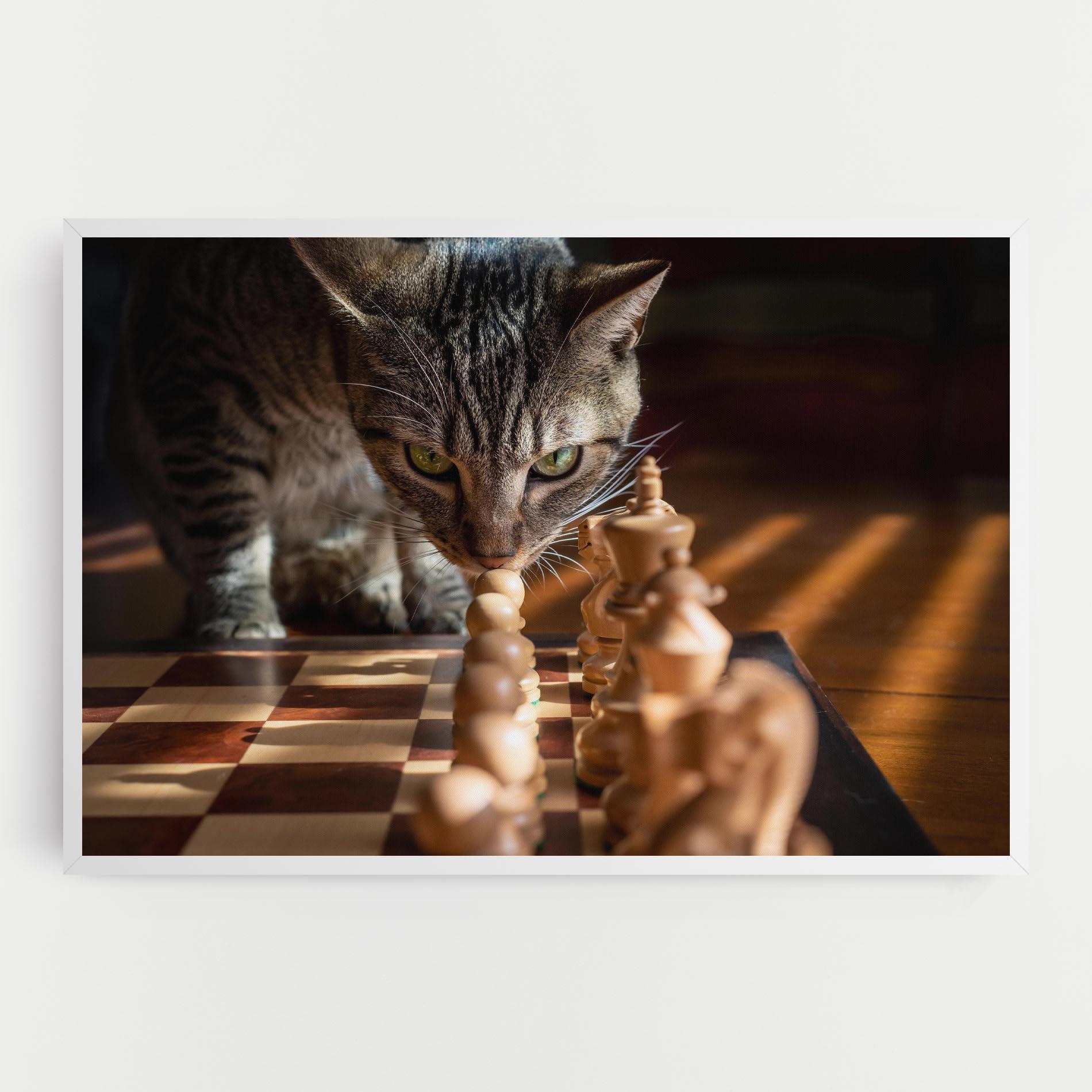 Tablou Canvas Chess Cat mockup 0