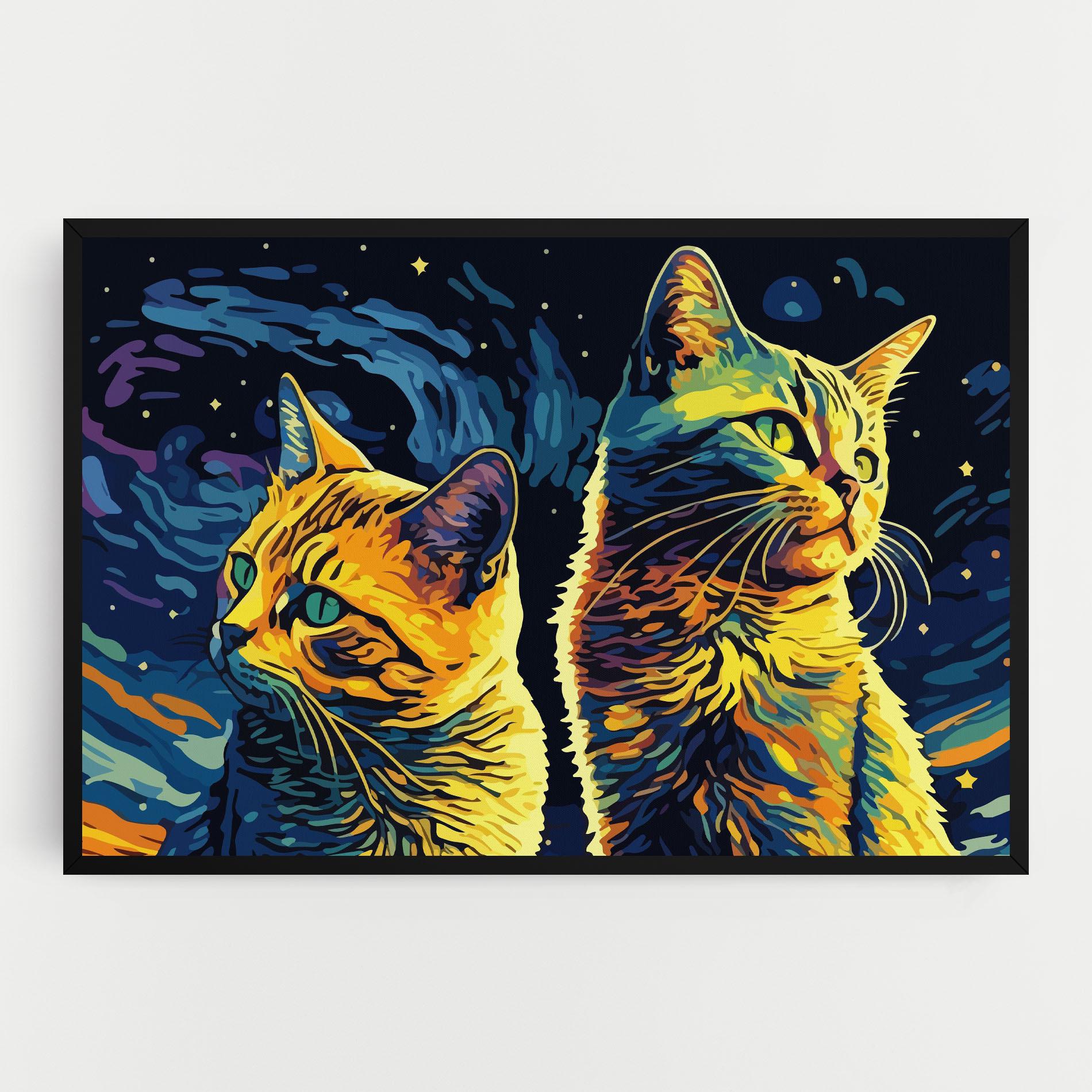 Tablou Canvas Cat Painting mockup 0