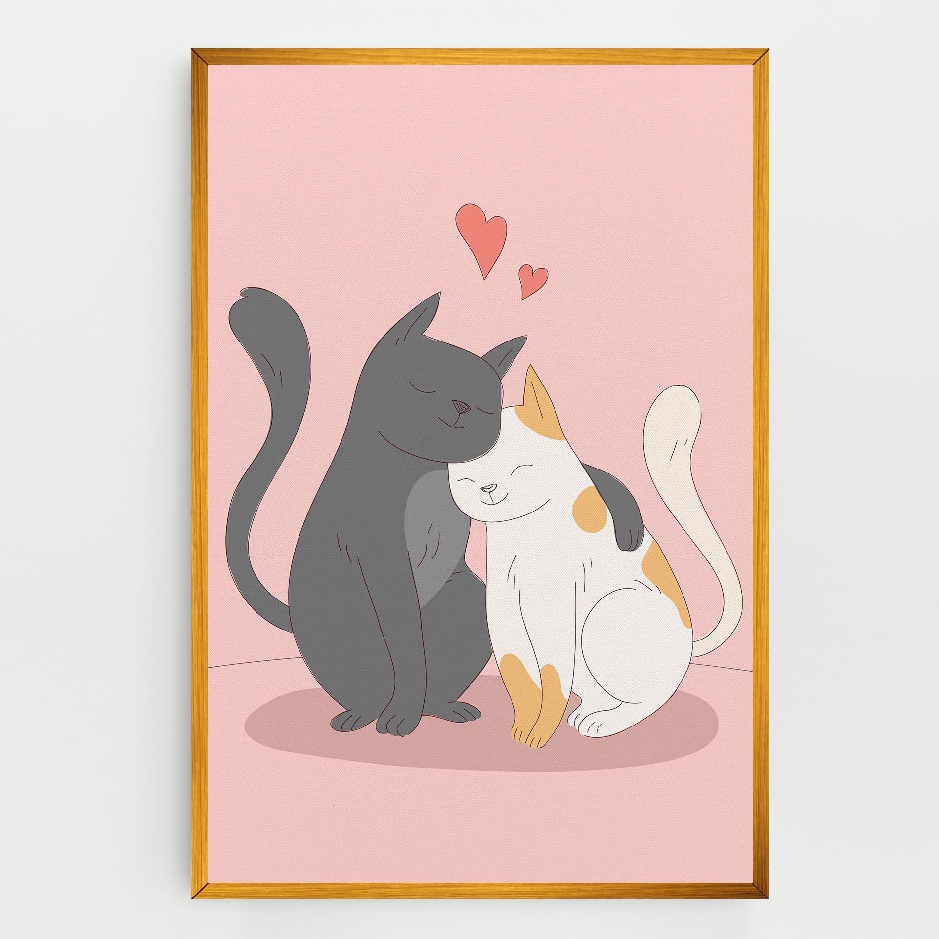 Tablou Canvas Lover Cats mockup 0