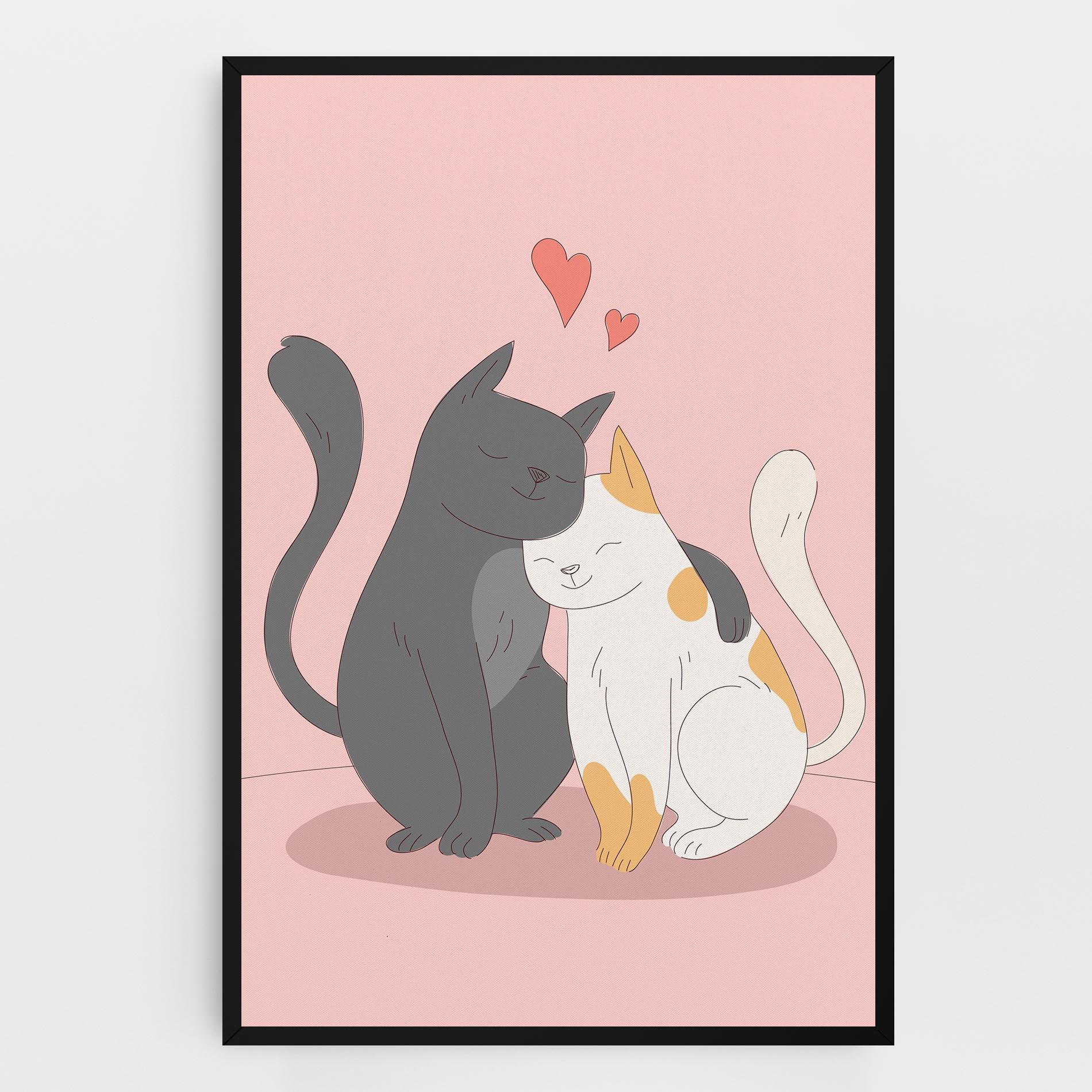 Tablou Canvas Lover Cats mockup 0