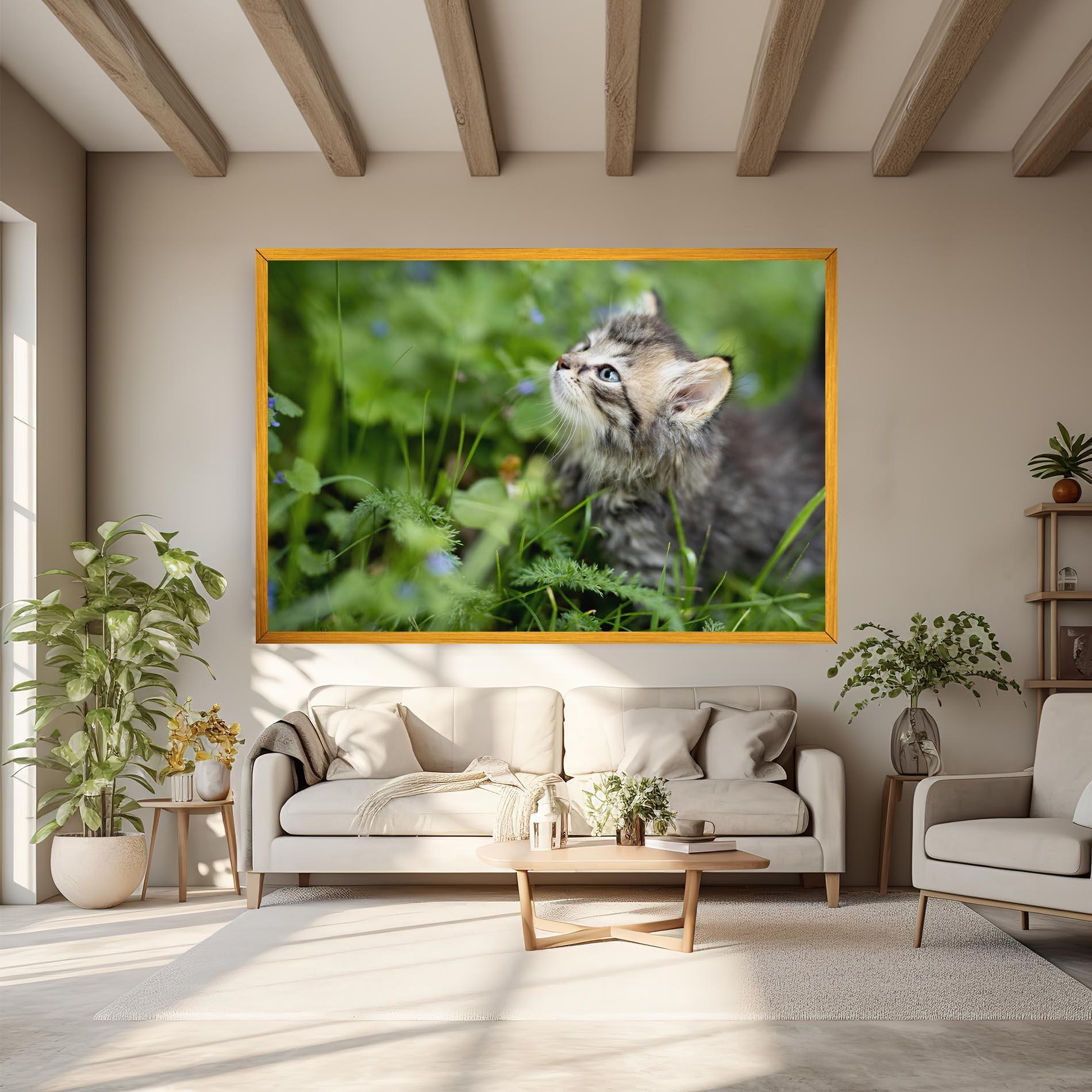 Tablou Canvas Brown Baby Cat mockup 6