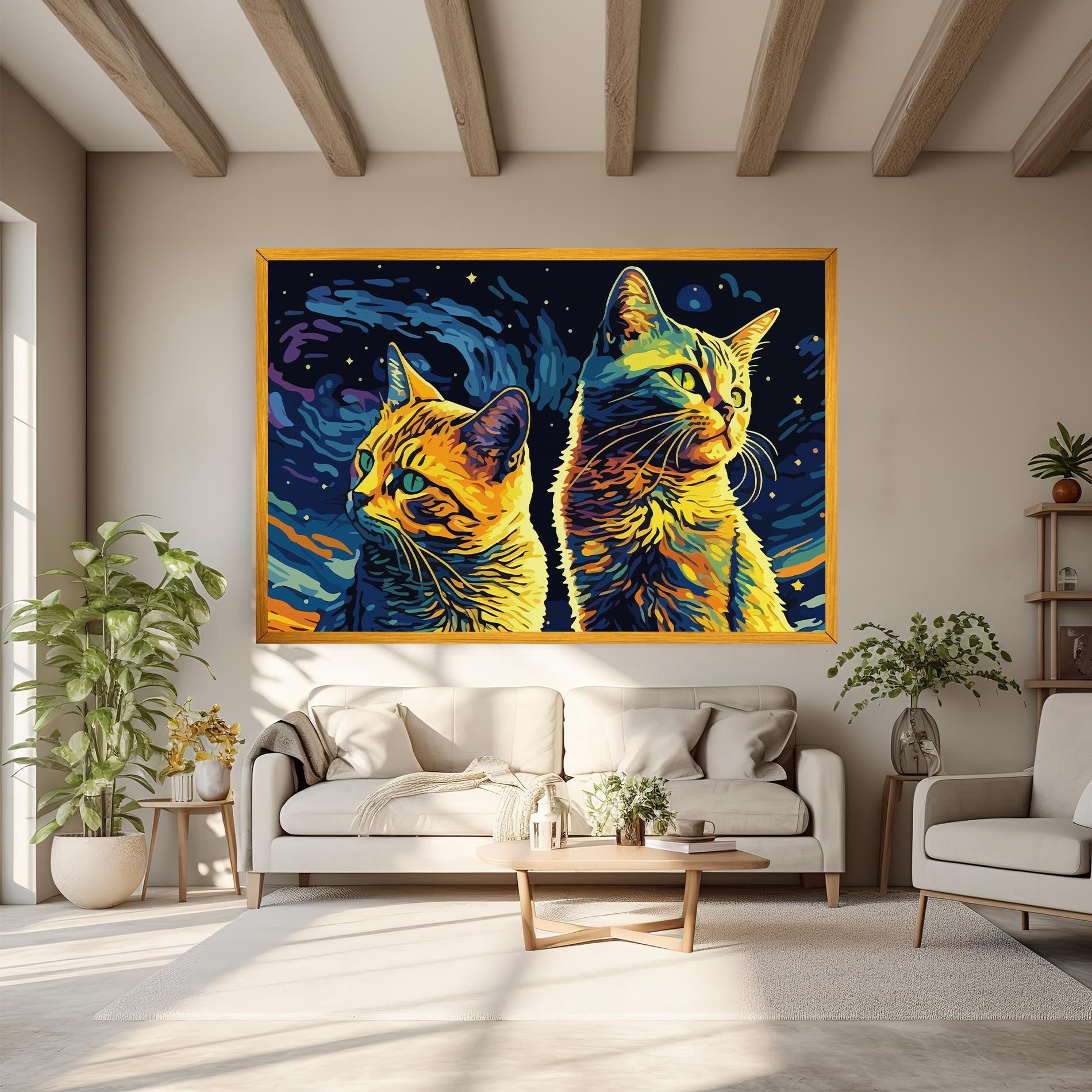 Cat Painting mockup 6
