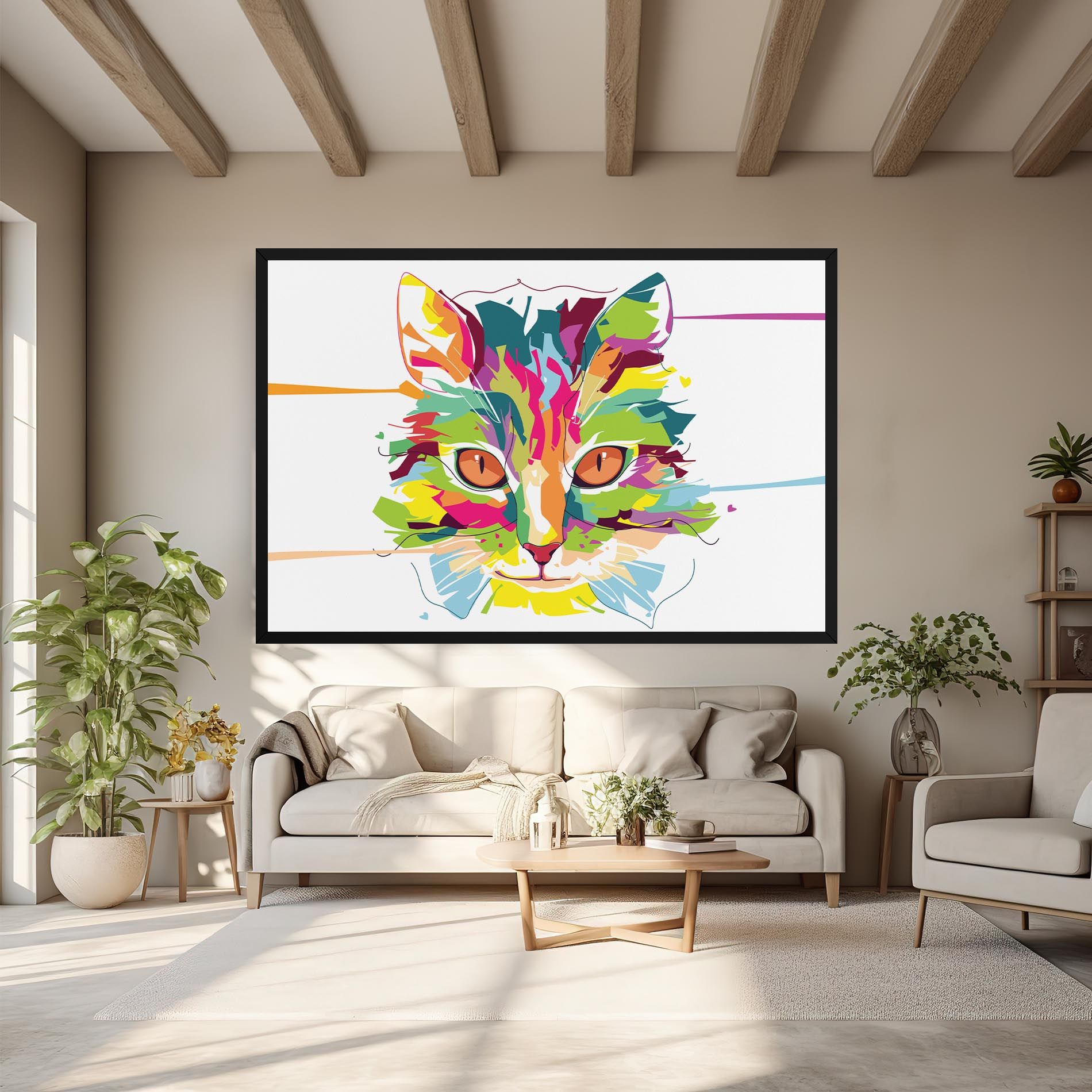 Cat Art Close Up mockup 6