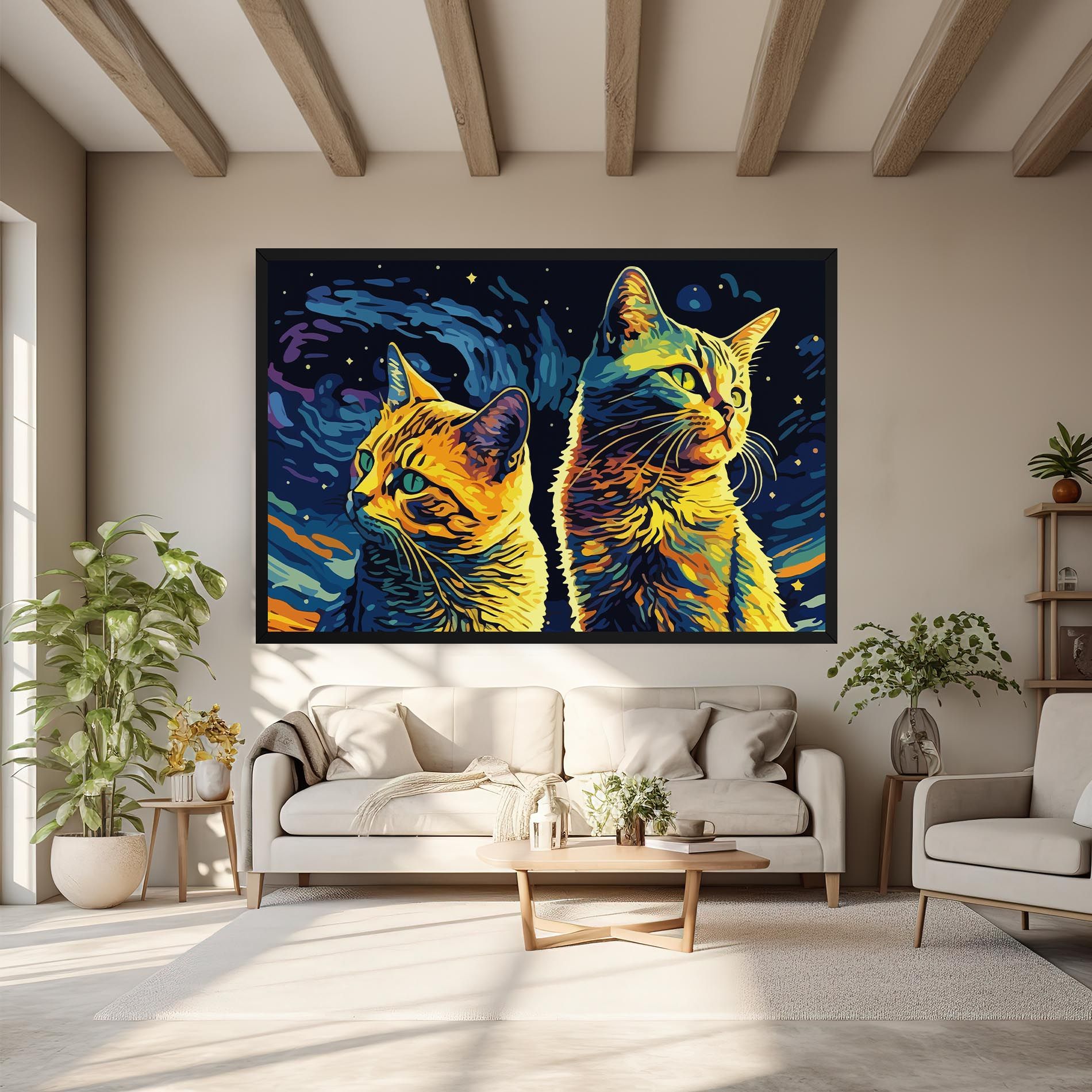Cat Painting mockup 6