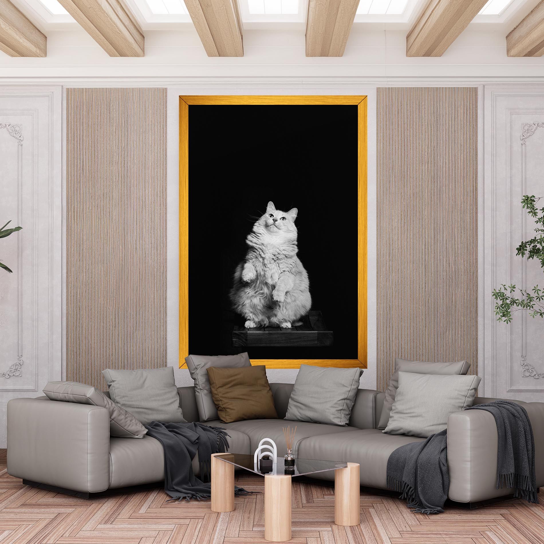 Big Fluffy Cat mockup 6