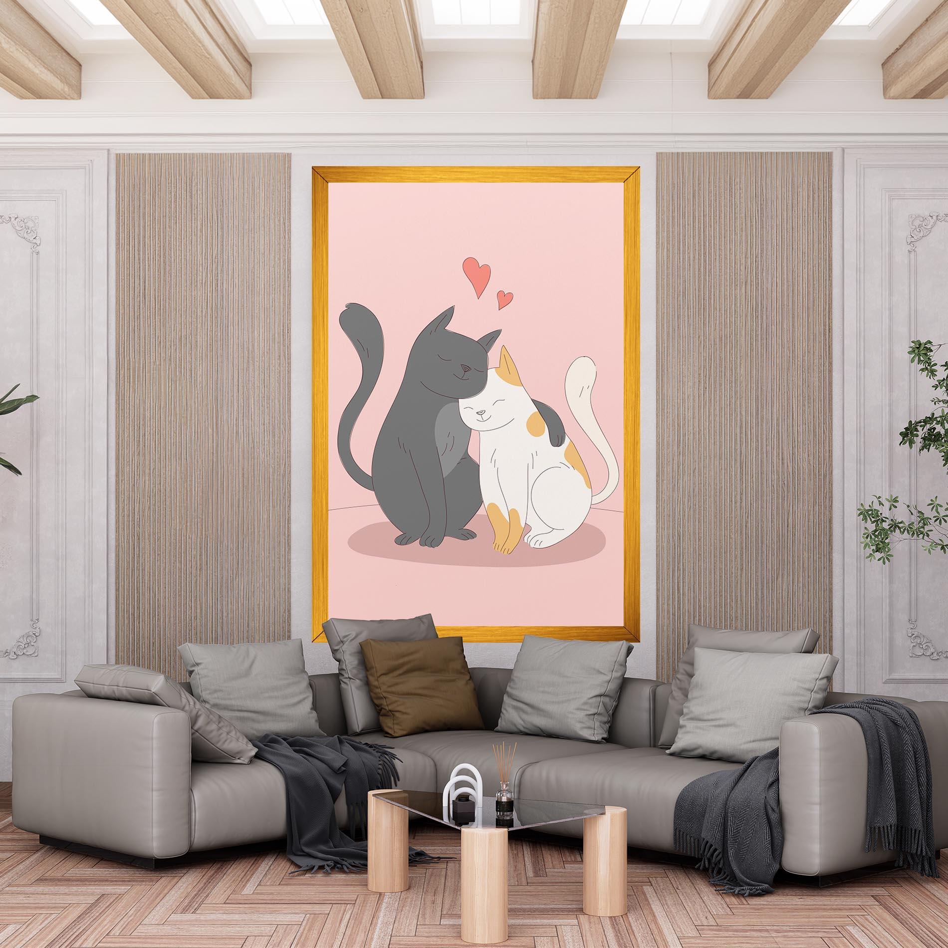 Tablou Canvas Lover Cats mockup 6