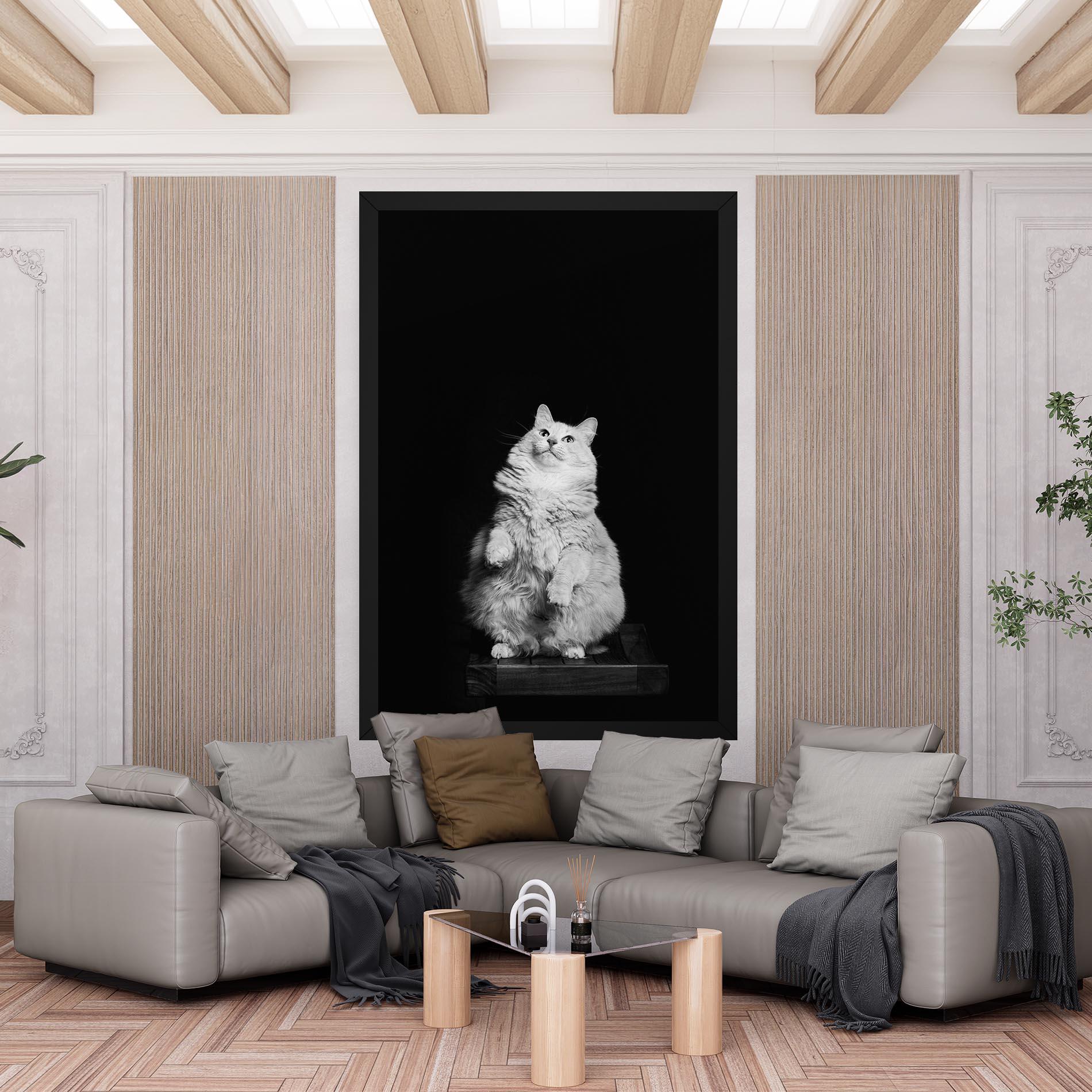 Tablou Canvas Big Fluffy Cat mockup 6
